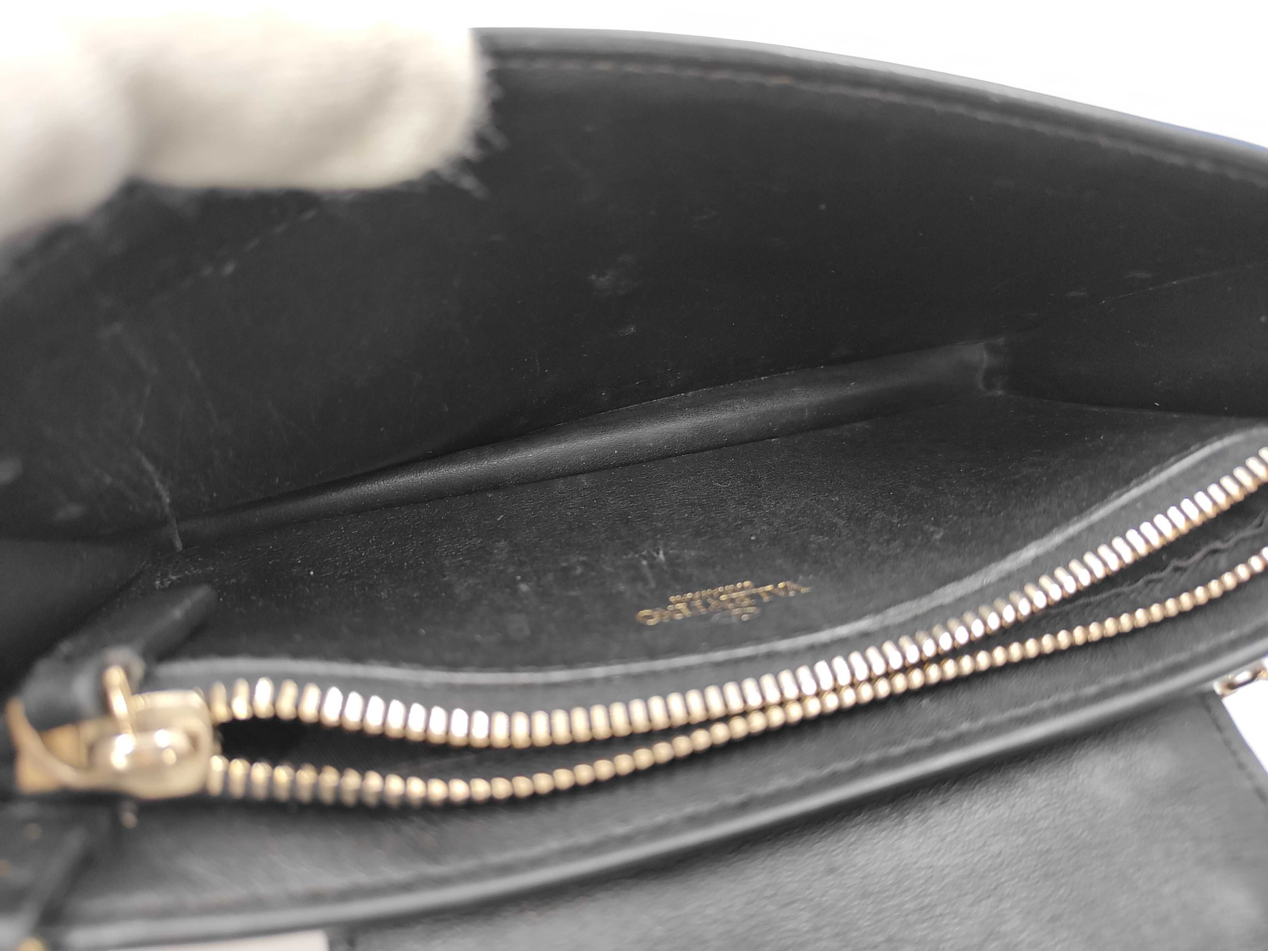 Rockstud Black Leather Chain Shoulder Bag (Includes Box and Dust Bag) — view 9
