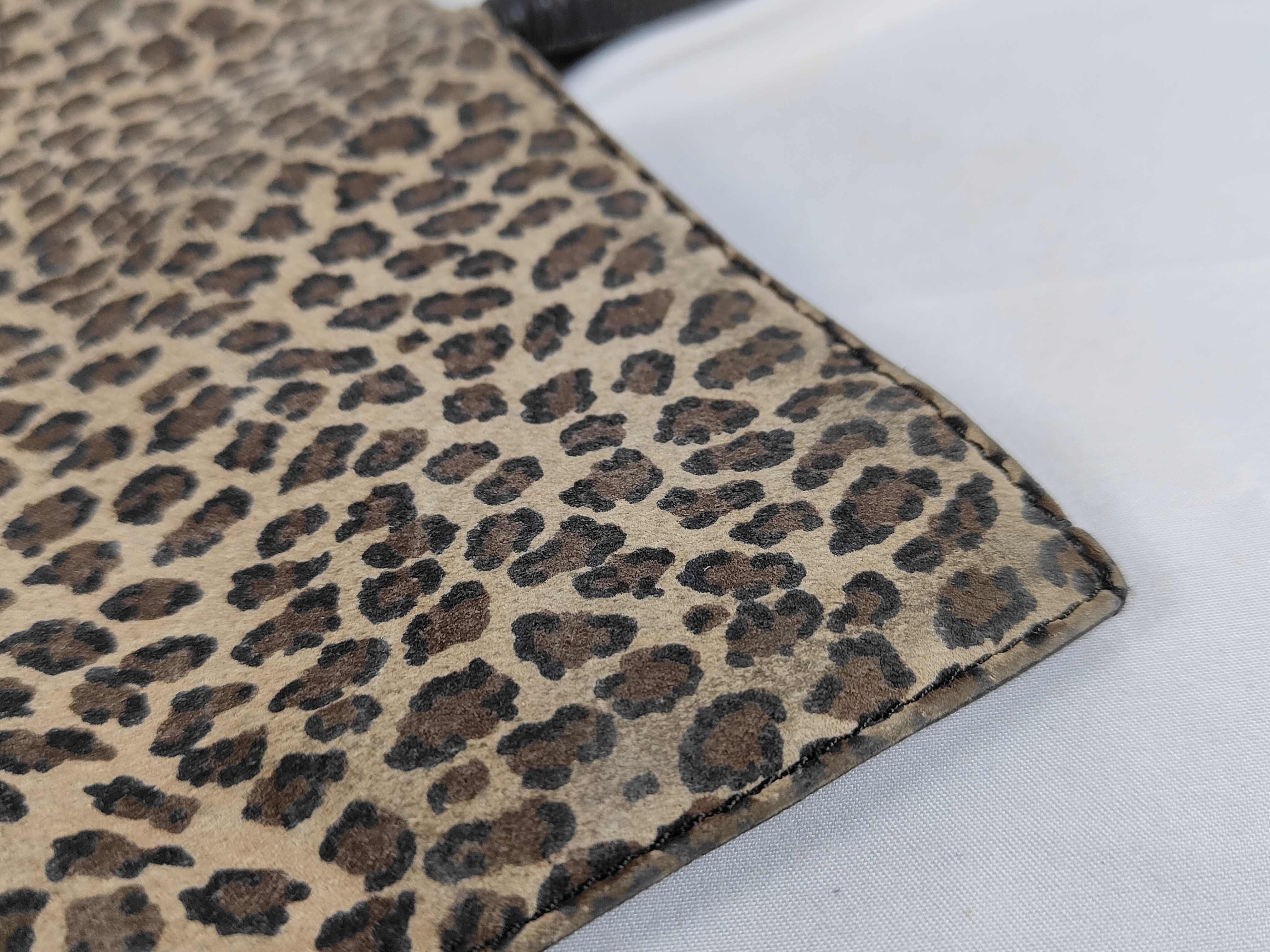 Leopard Print Handbag Anagram Handbag — view 13