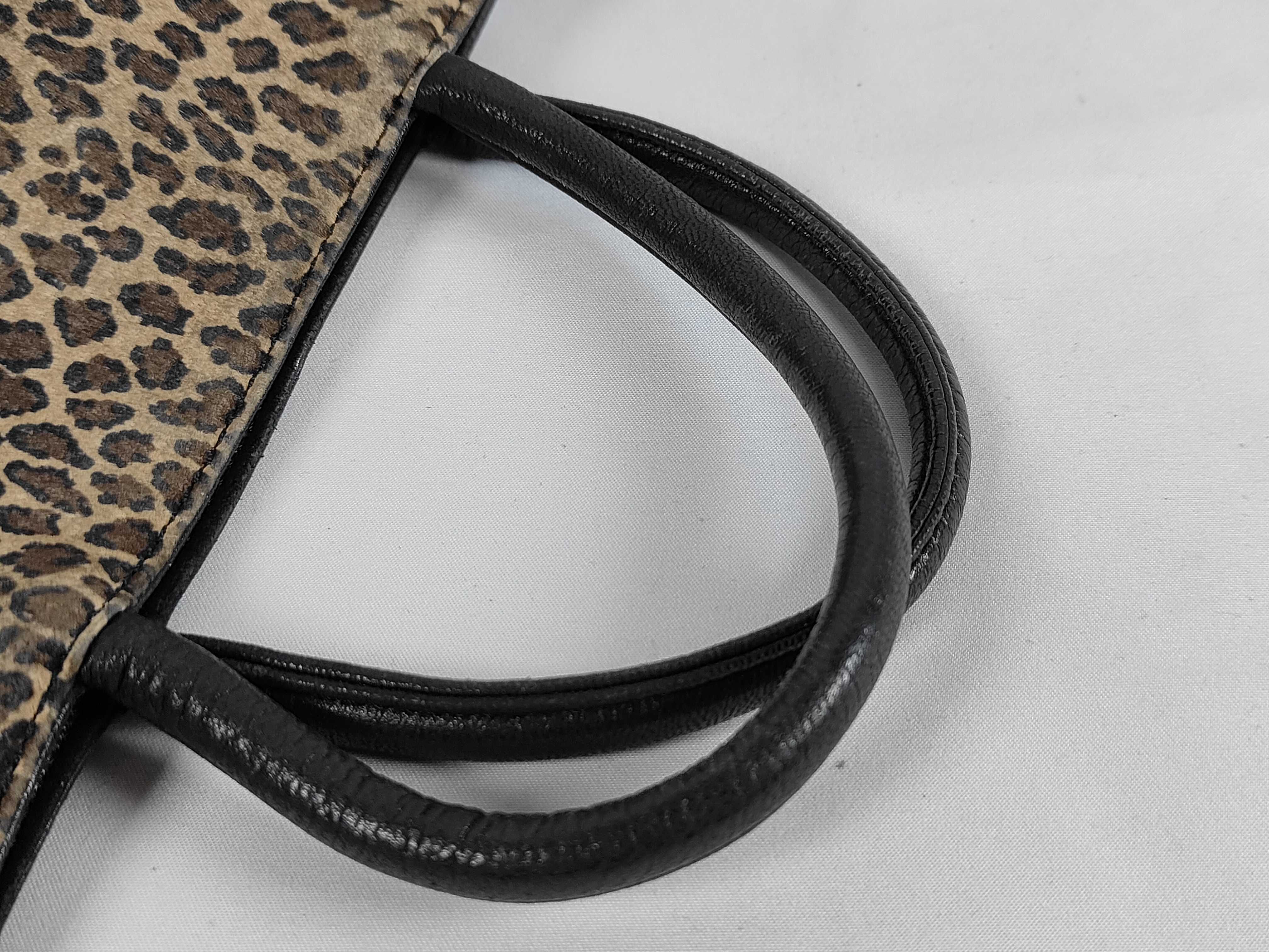Leopard Print Handbag Anagram Handbag — view 3