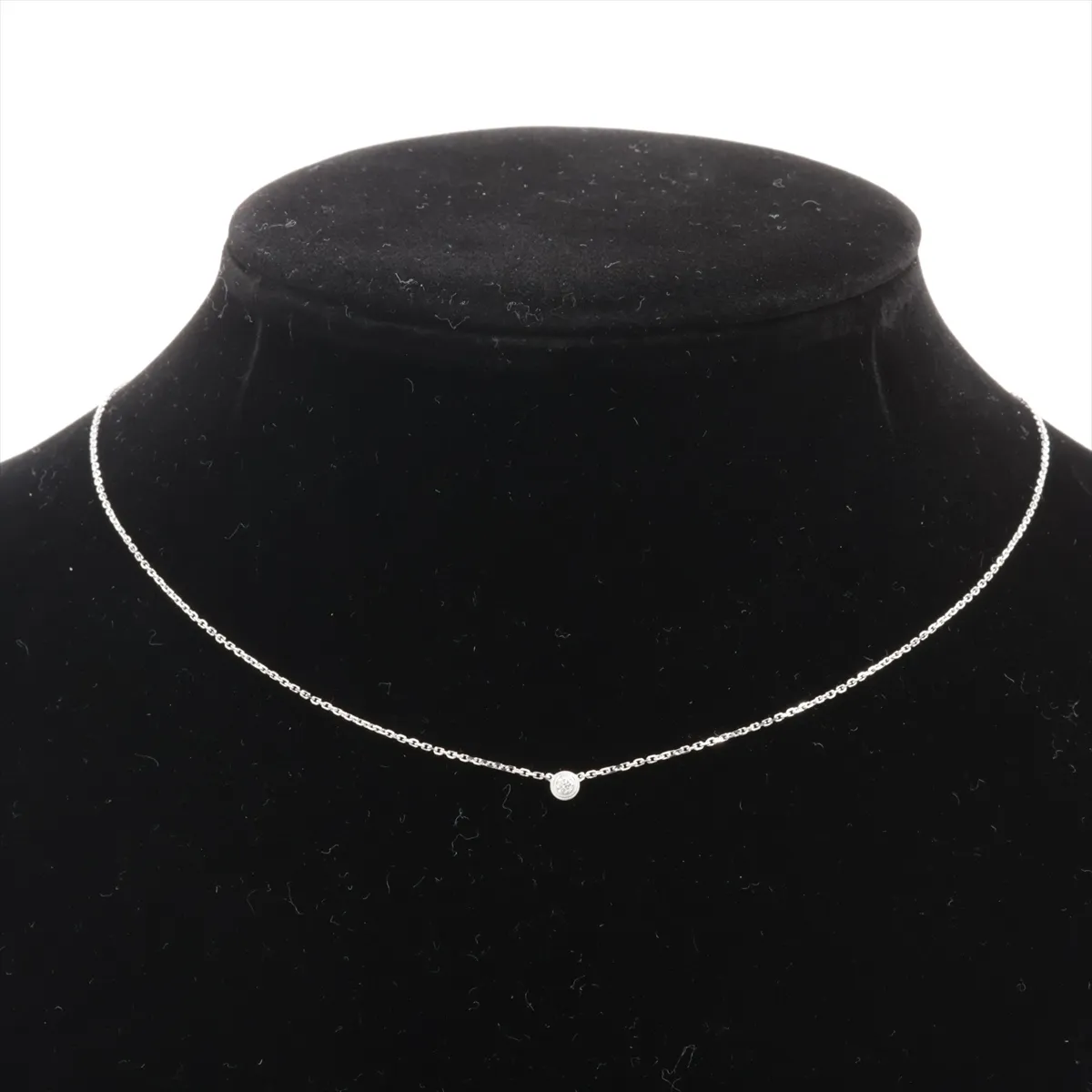 Damour XS Diamond Necklace, 750 (WG), 2.3g, OGK550 — view 5