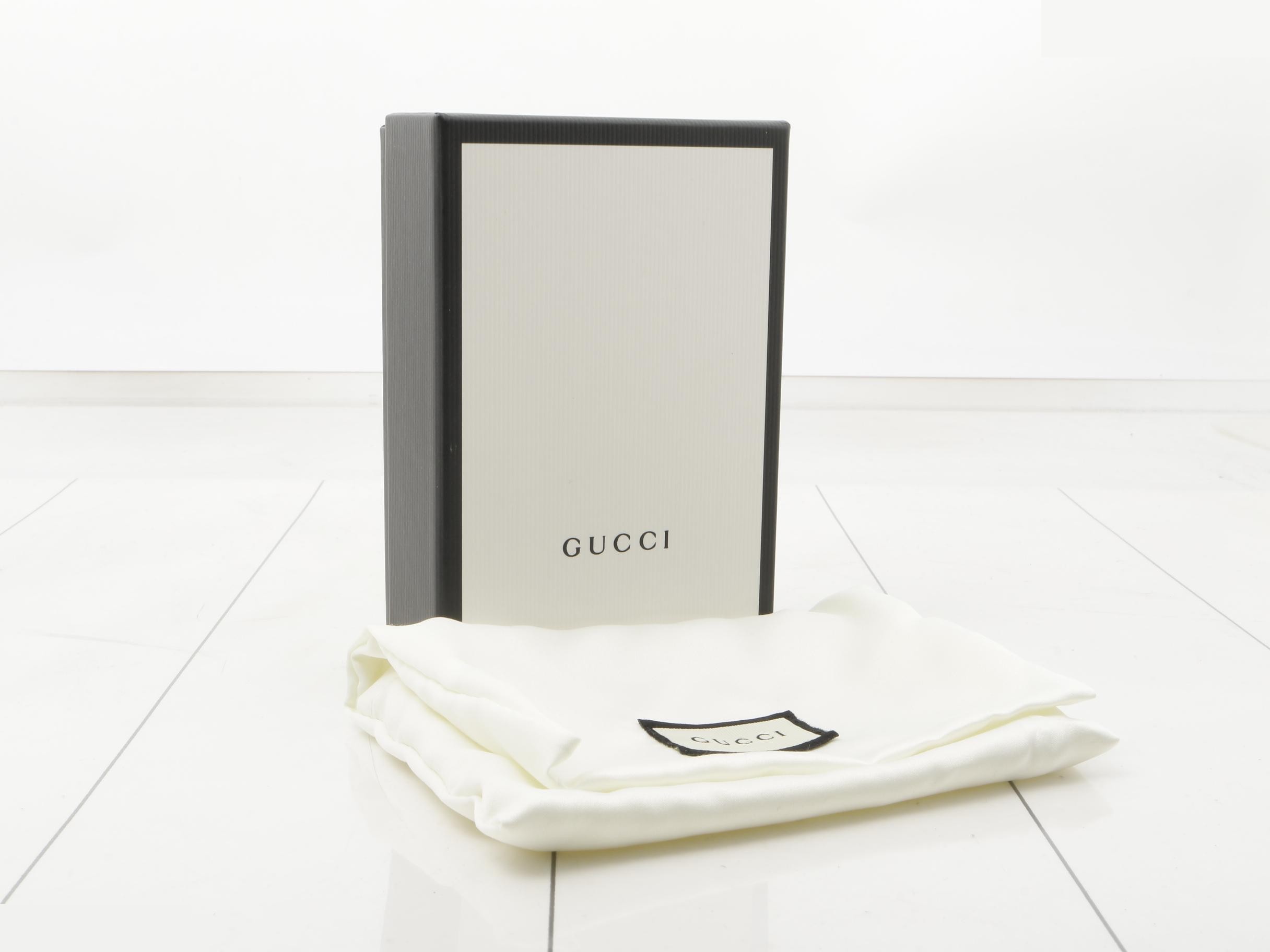 Guccissima bi-fold wallet, unused, blue. — view 5