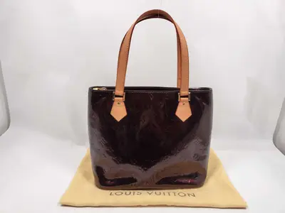 Vernis Louis Vuitton Brown Monogram Vernis Houston Tote Bag M91093 Tote Bag