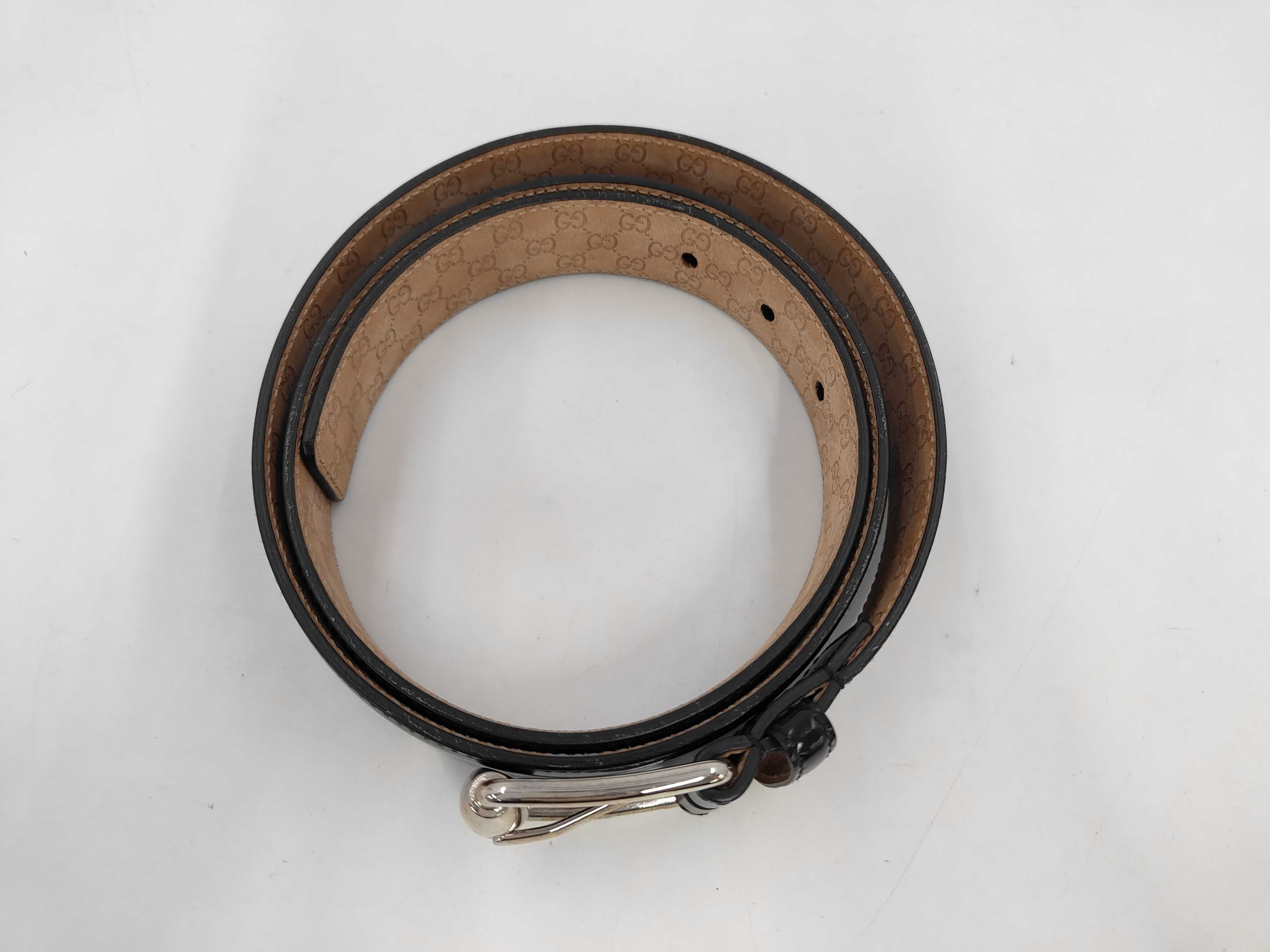 GG Gucci Belt Leather Black 201766・1766 Belt — view 2