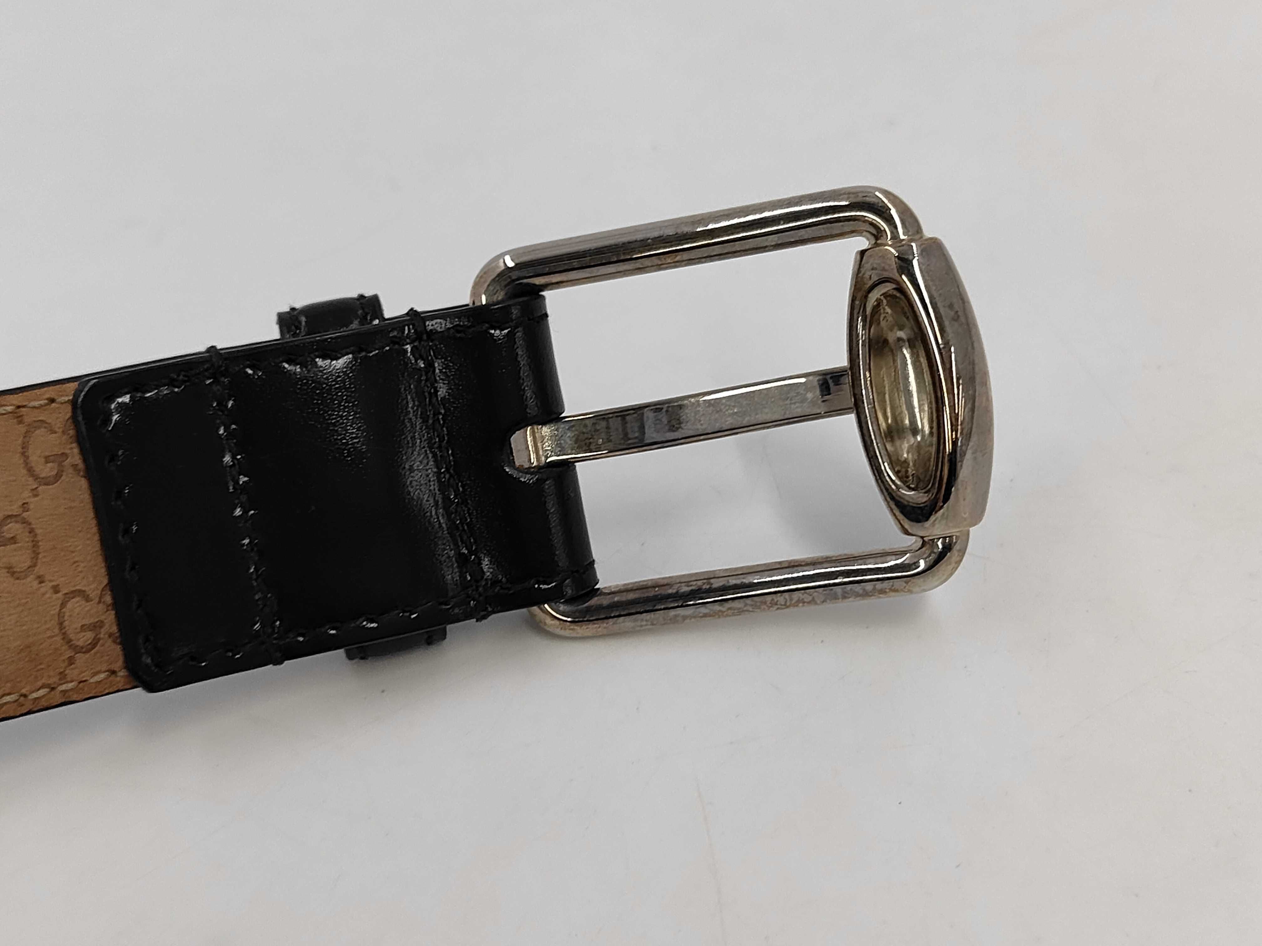GG Gucci Belt Leather Black 201766・1766 Belt — view 4