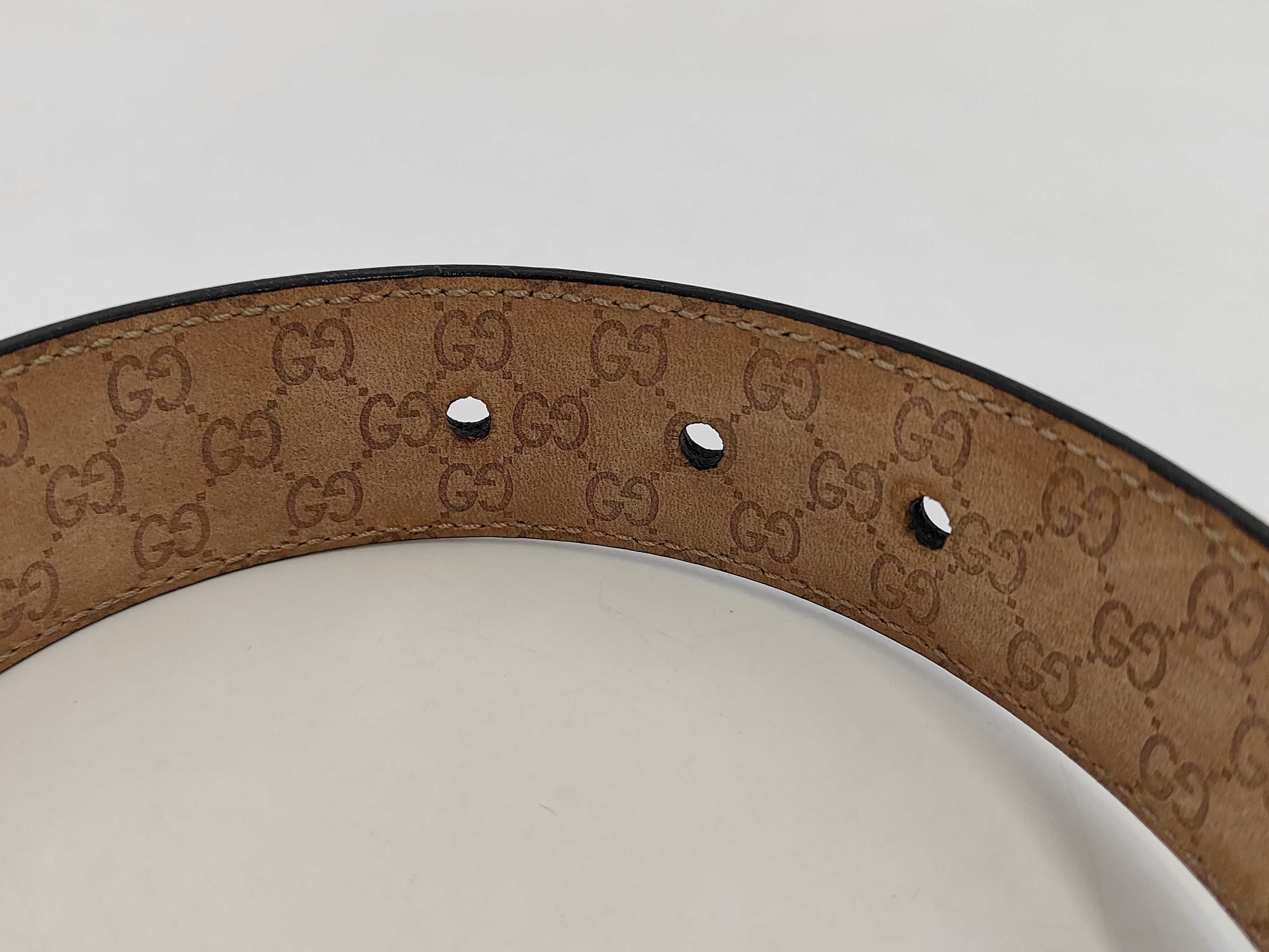 GG Gucci Belt Leather Black 201766・1766 Belt — view 6