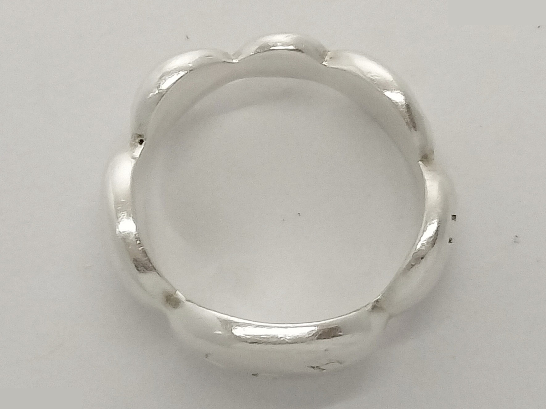 Logo Camellia Silver Ring #9.5 — view 3