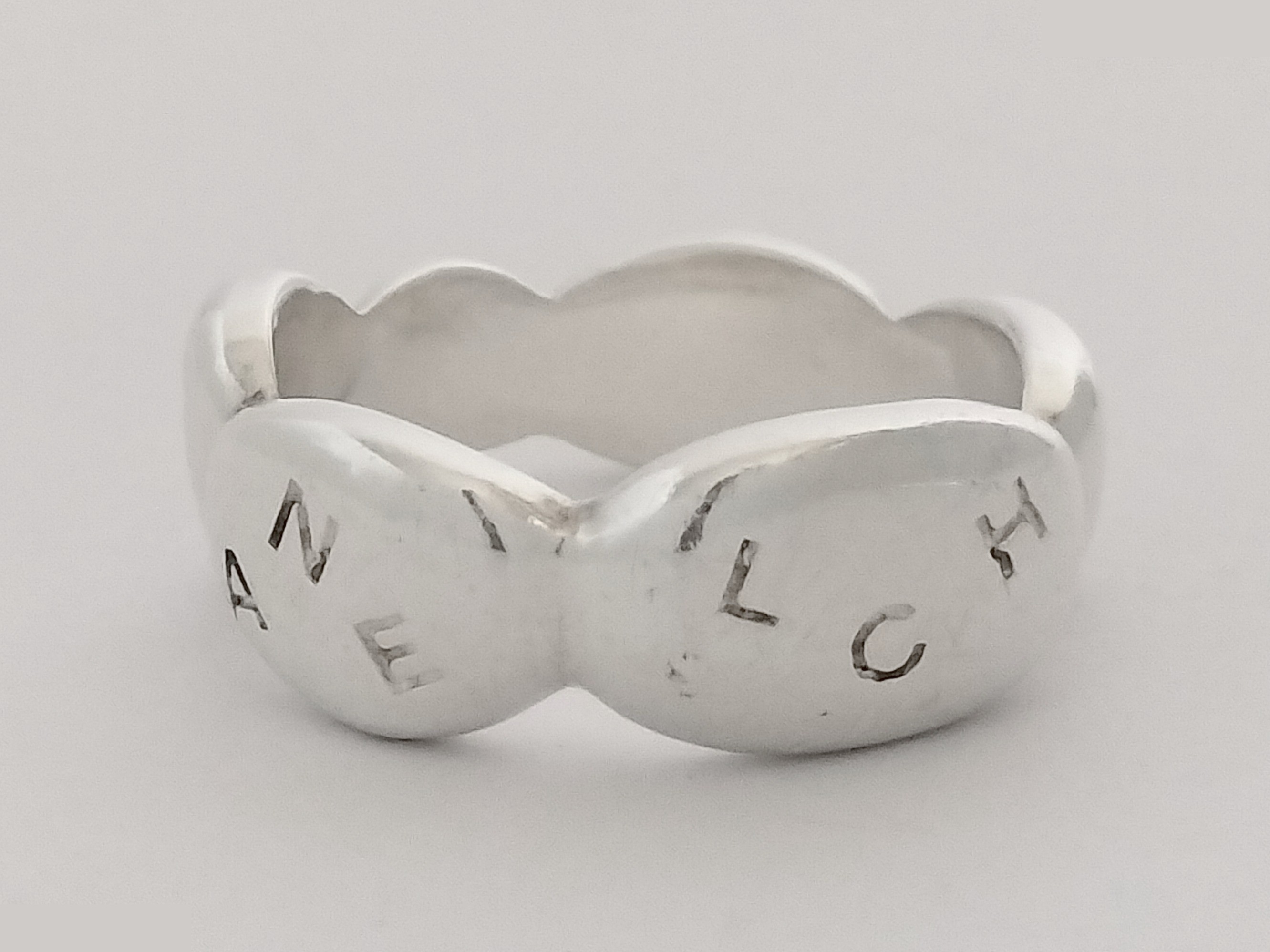 Logo Camellia Silver Ring #9.5 — view 5
