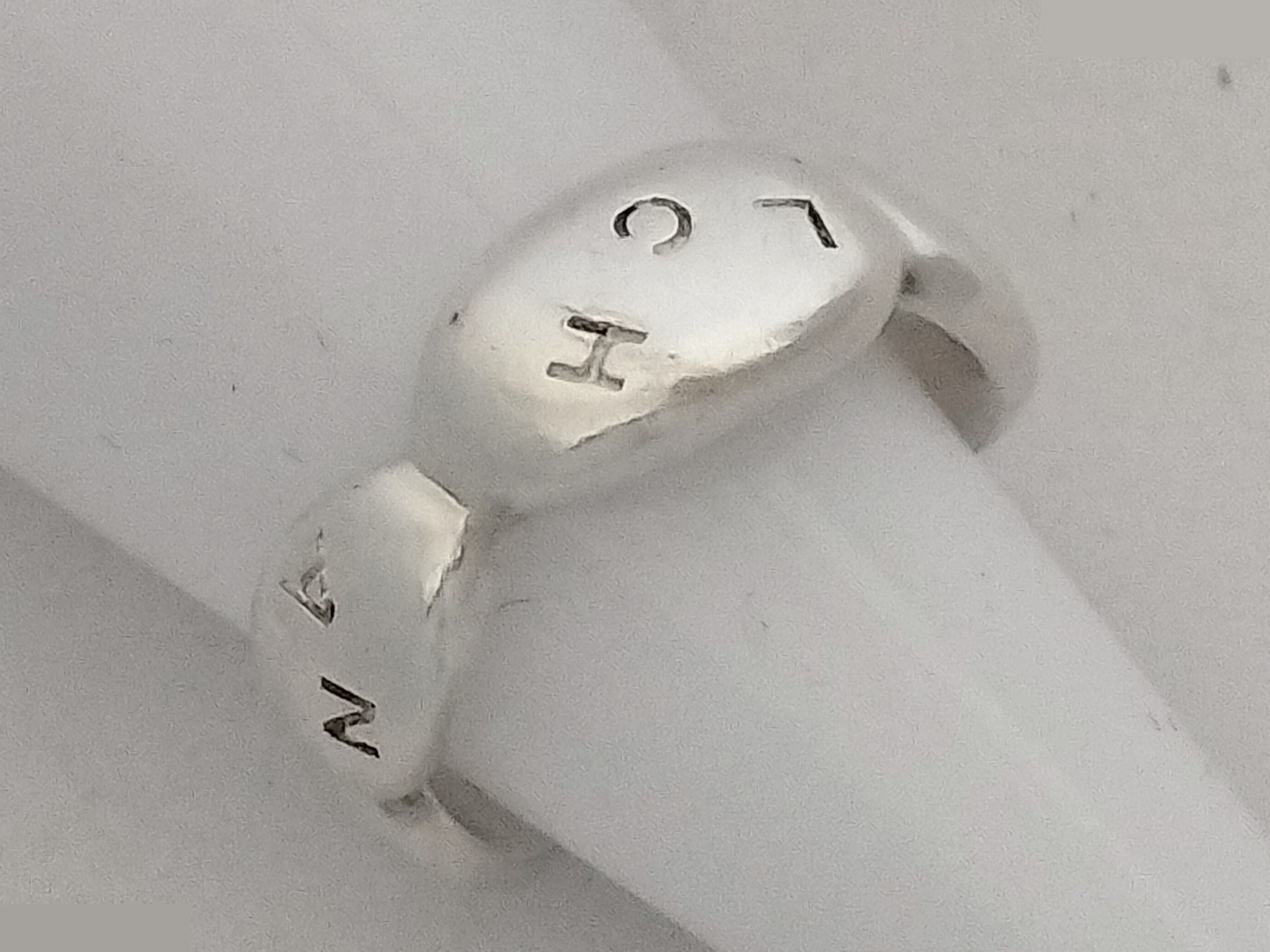 Logo Camellia Silver Ring #9.5 — view 6