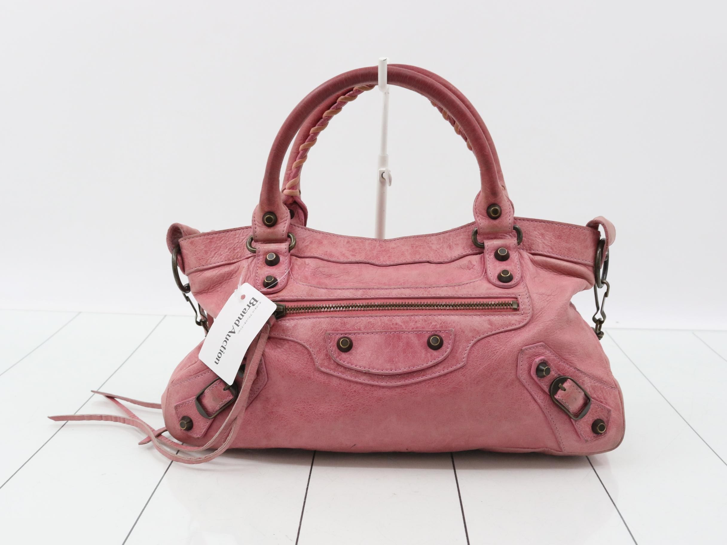 Classic Shoulder Bag / Handbag / 2-Way Style / Pink