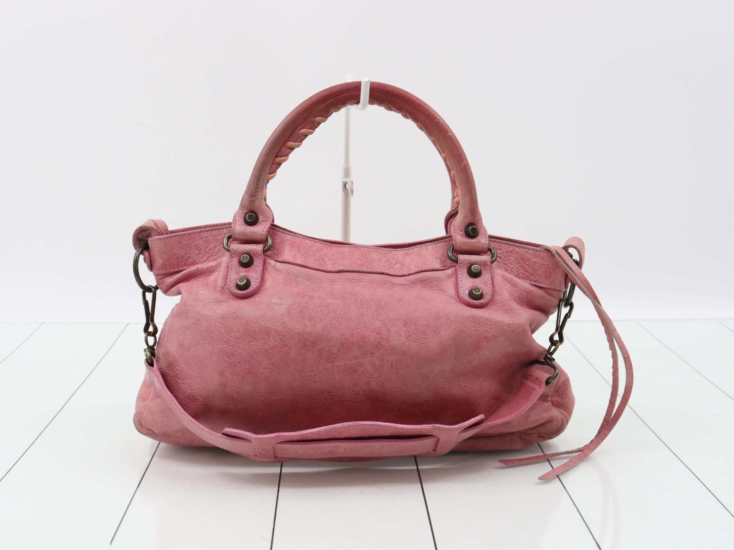 Classic Shoulder Bag / Handbag / 2-Way Style / Pink — view 2