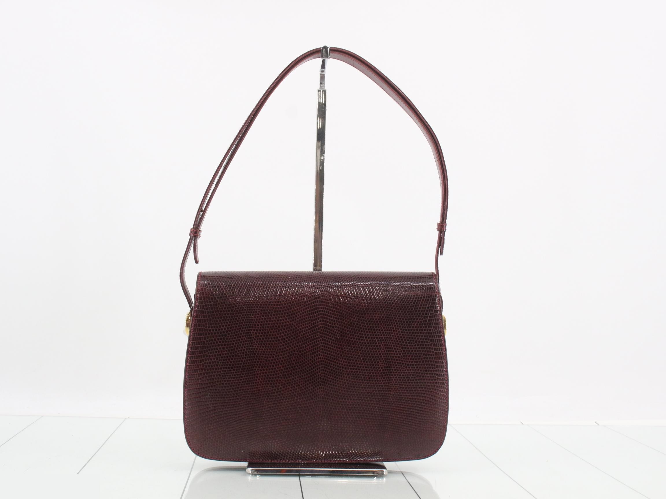 Lizard Skin GG Hardware Shoulder Bag — view 2