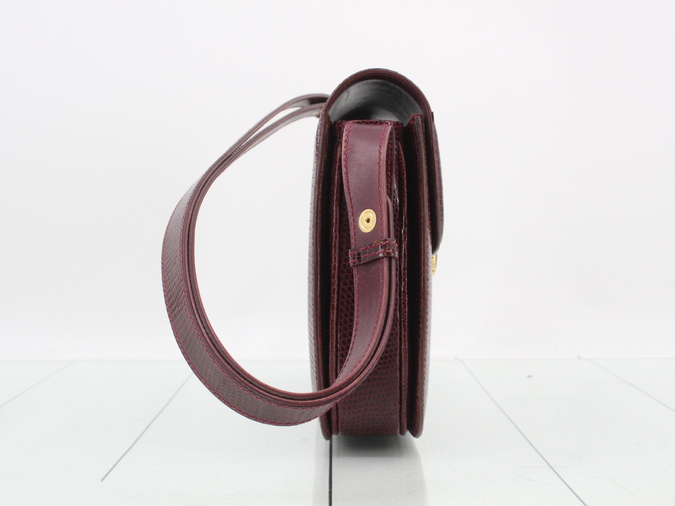 Lizard Skin GG Hardware Shoulder Bag — view 4