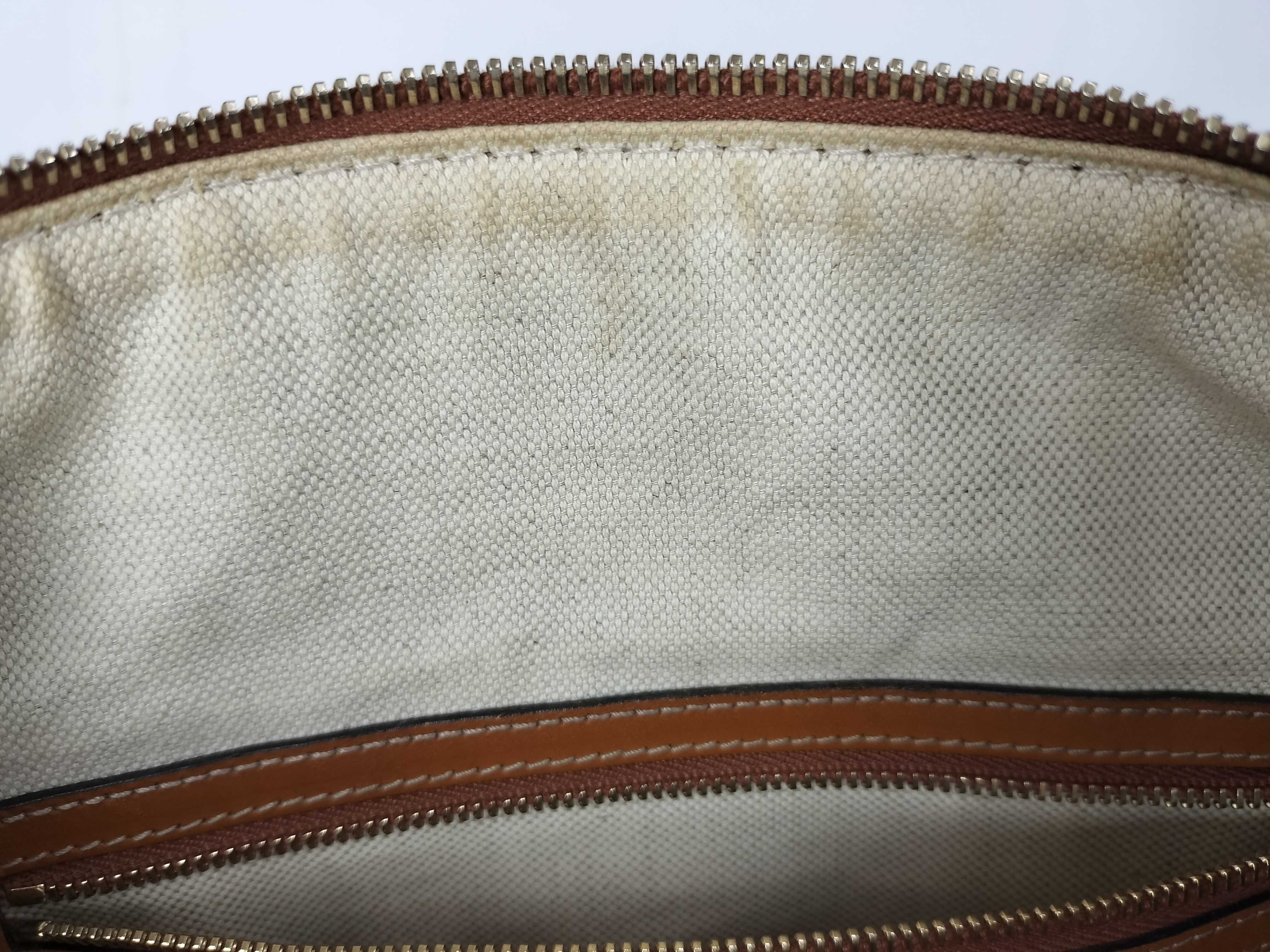 GG Canvas PH- GG Canvas x Leather 2-Way Handbag Brown — view 13