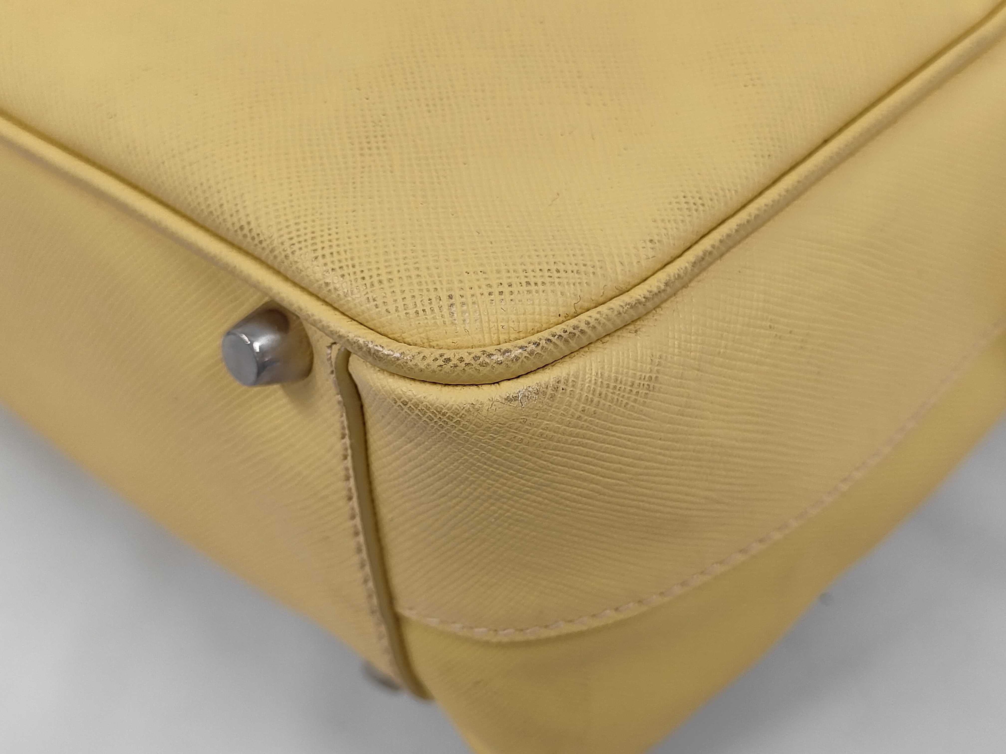 Saffiano Handbag Boston Triangle Logo Handbag — view 4