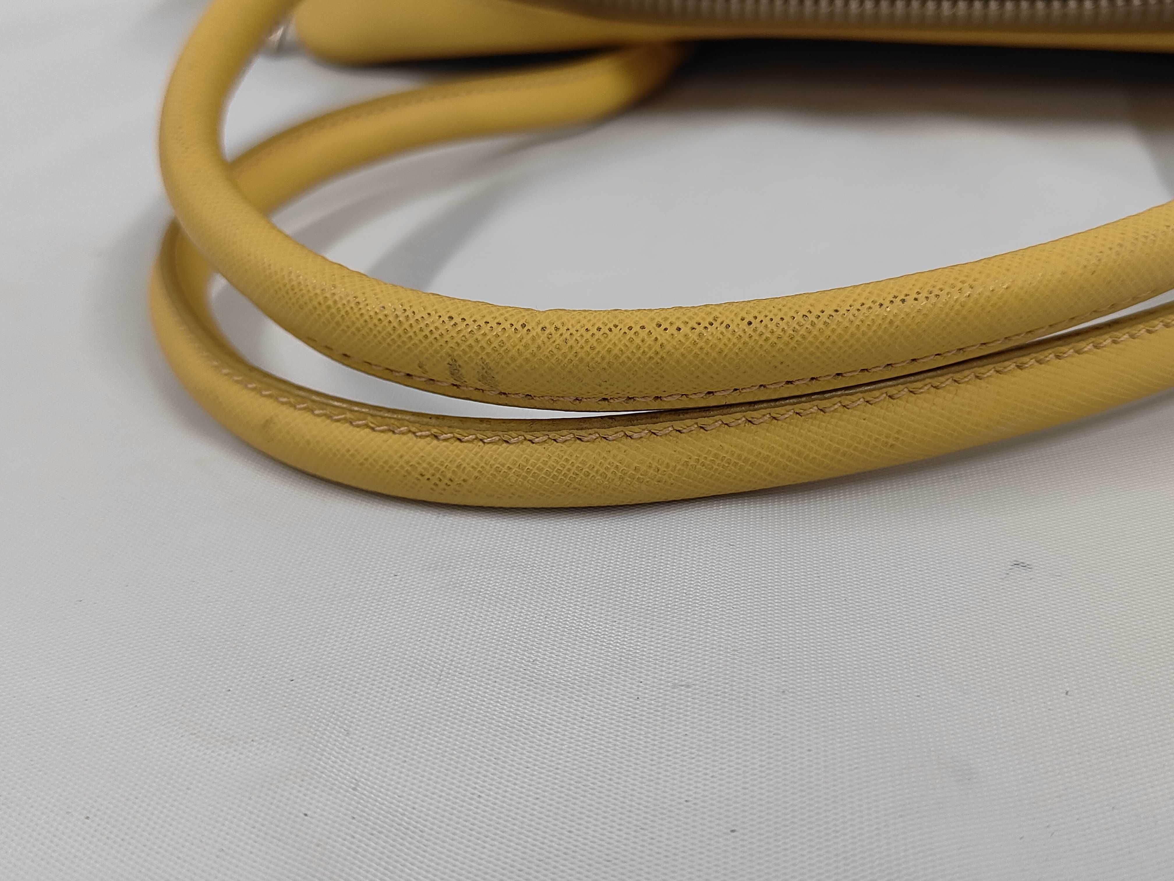 Saffiano Handbag Boston Triangle Logo Handbag — view 5