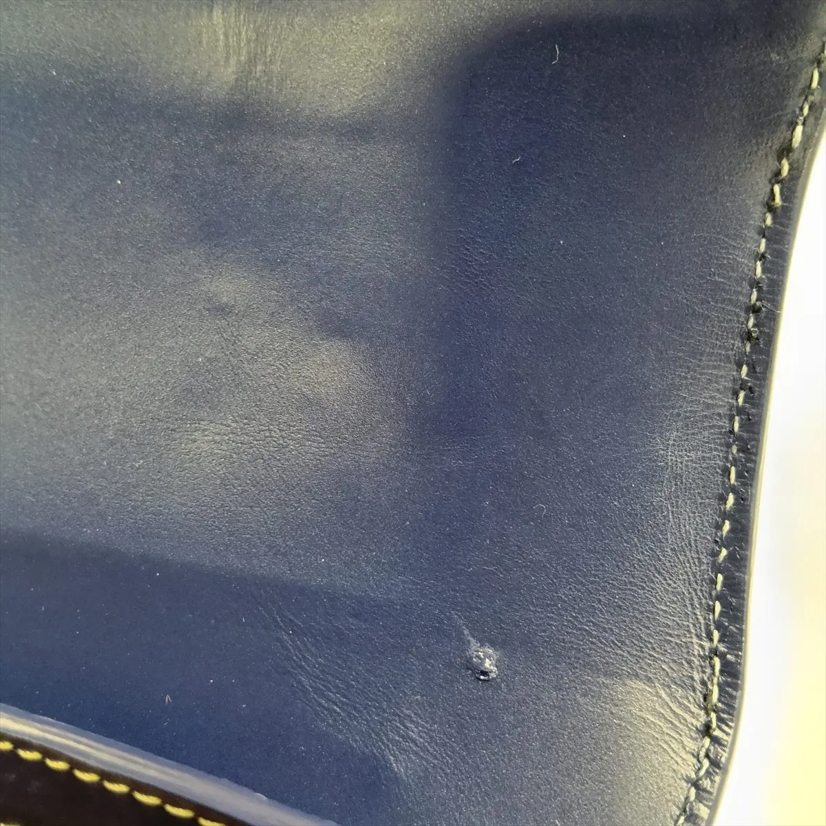 Saigon GM PVC x Leather 2-Way Handbag, Navy — view 10