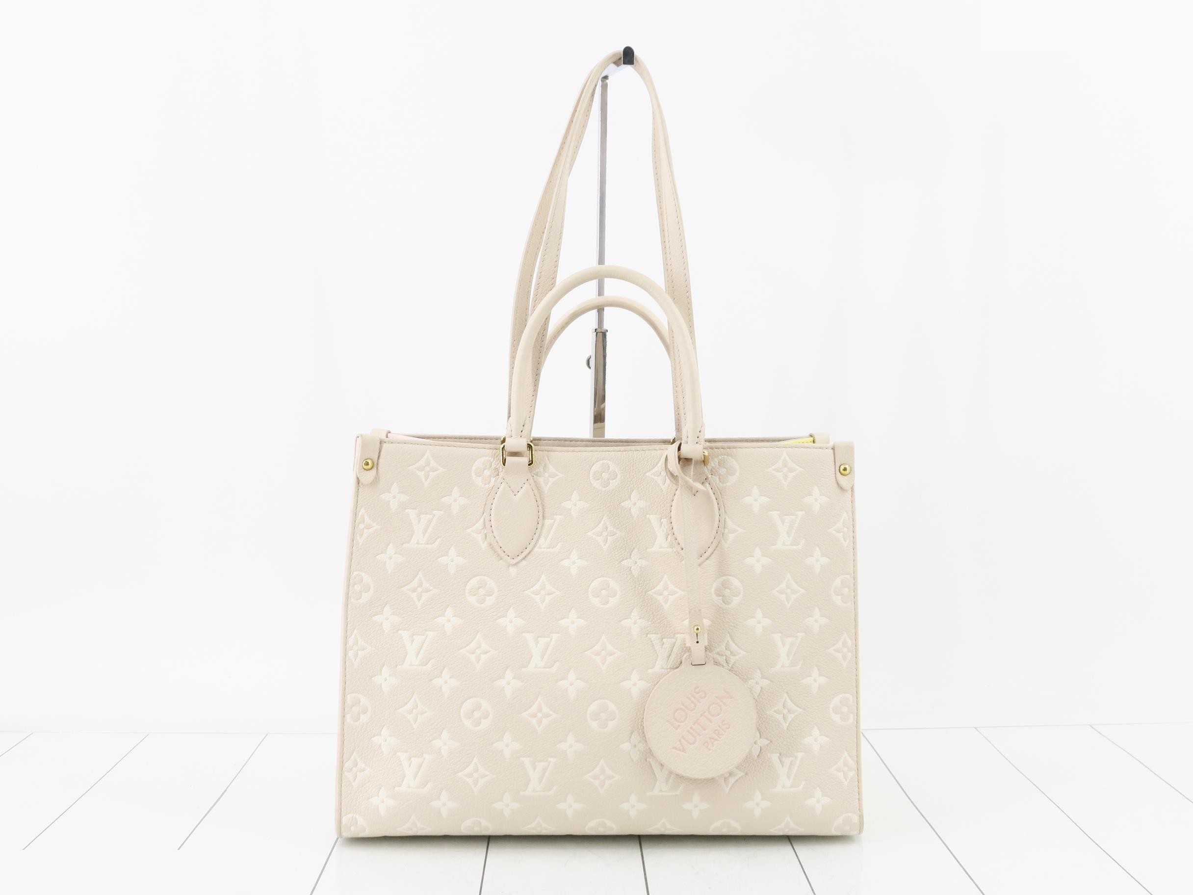 Monogram Empreinte OnTheGo MM Rose Beige 2-Way Tote Bag