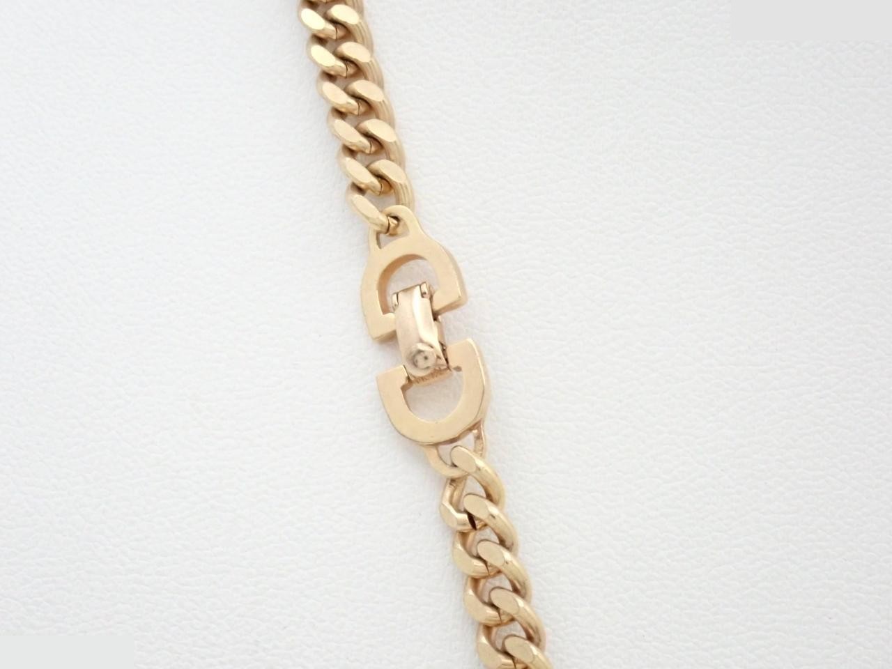 Gold necklace, chain approximately 80cm — view 2