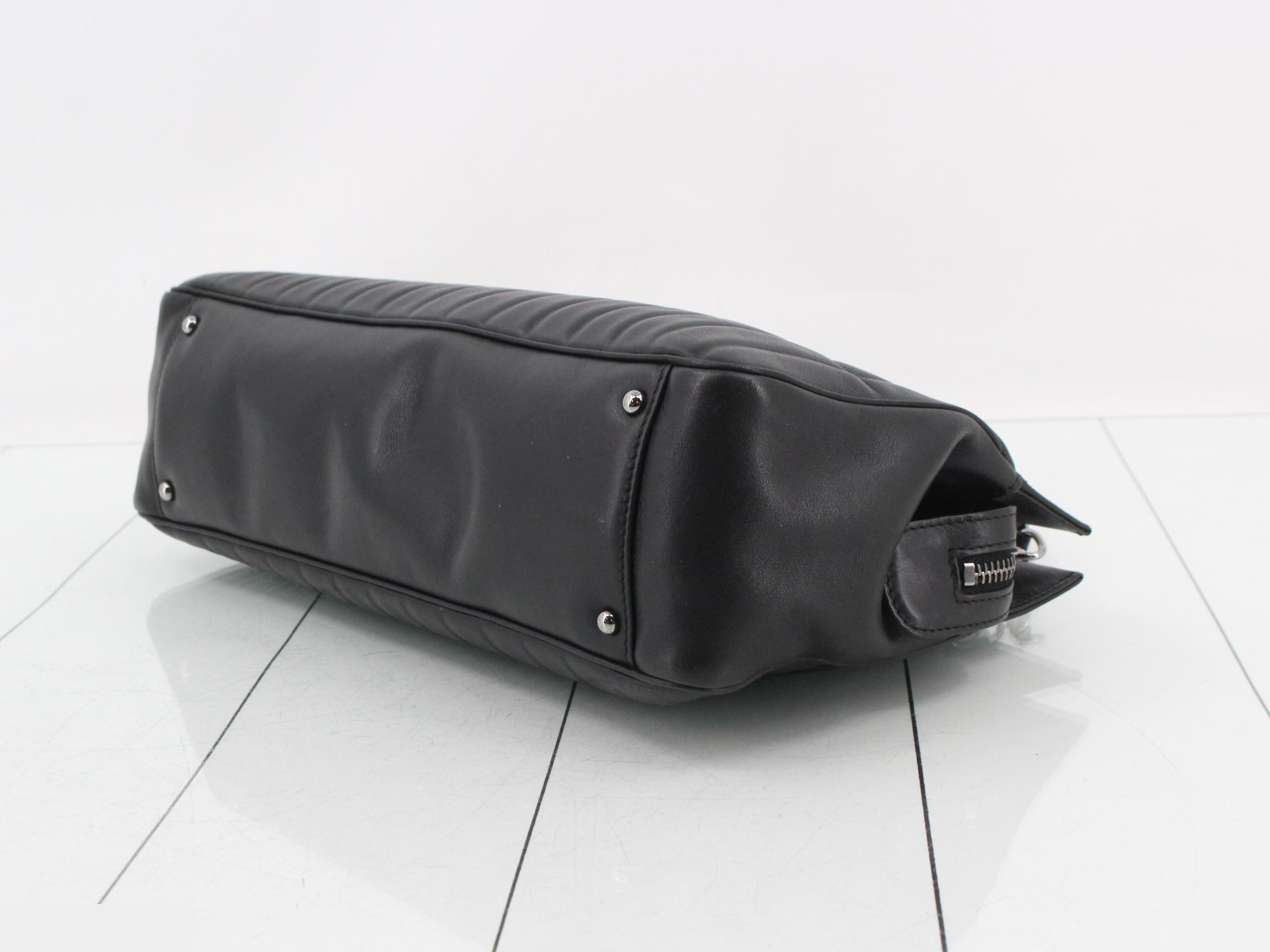 Chocolate bar chain shopping bag, rum-colored, black, silver hardware, item number 8. — view 6