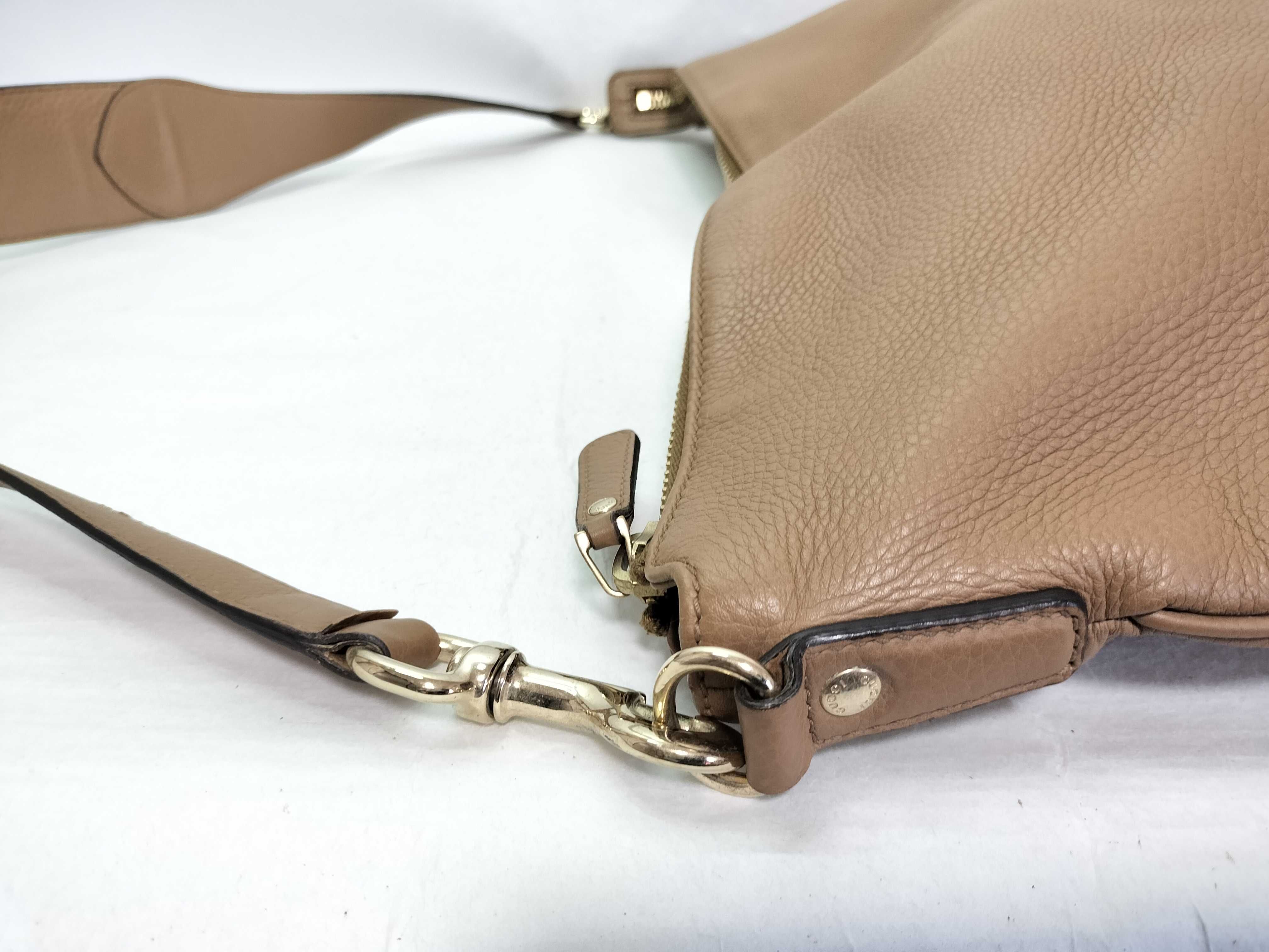 Leather Shoulder Bag (Brown) — view 6