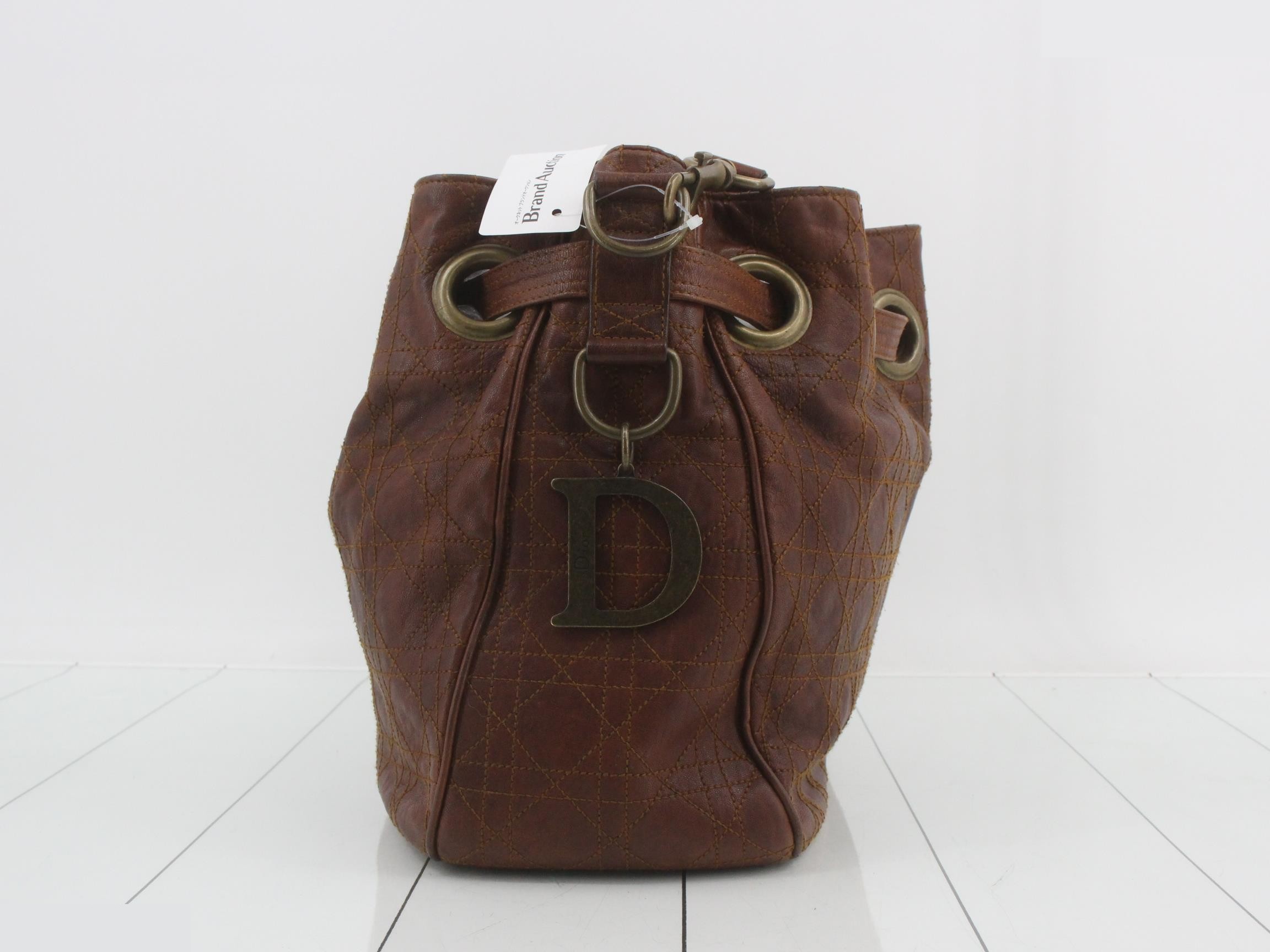 Cannage Leather Shoulder Bag — view 4