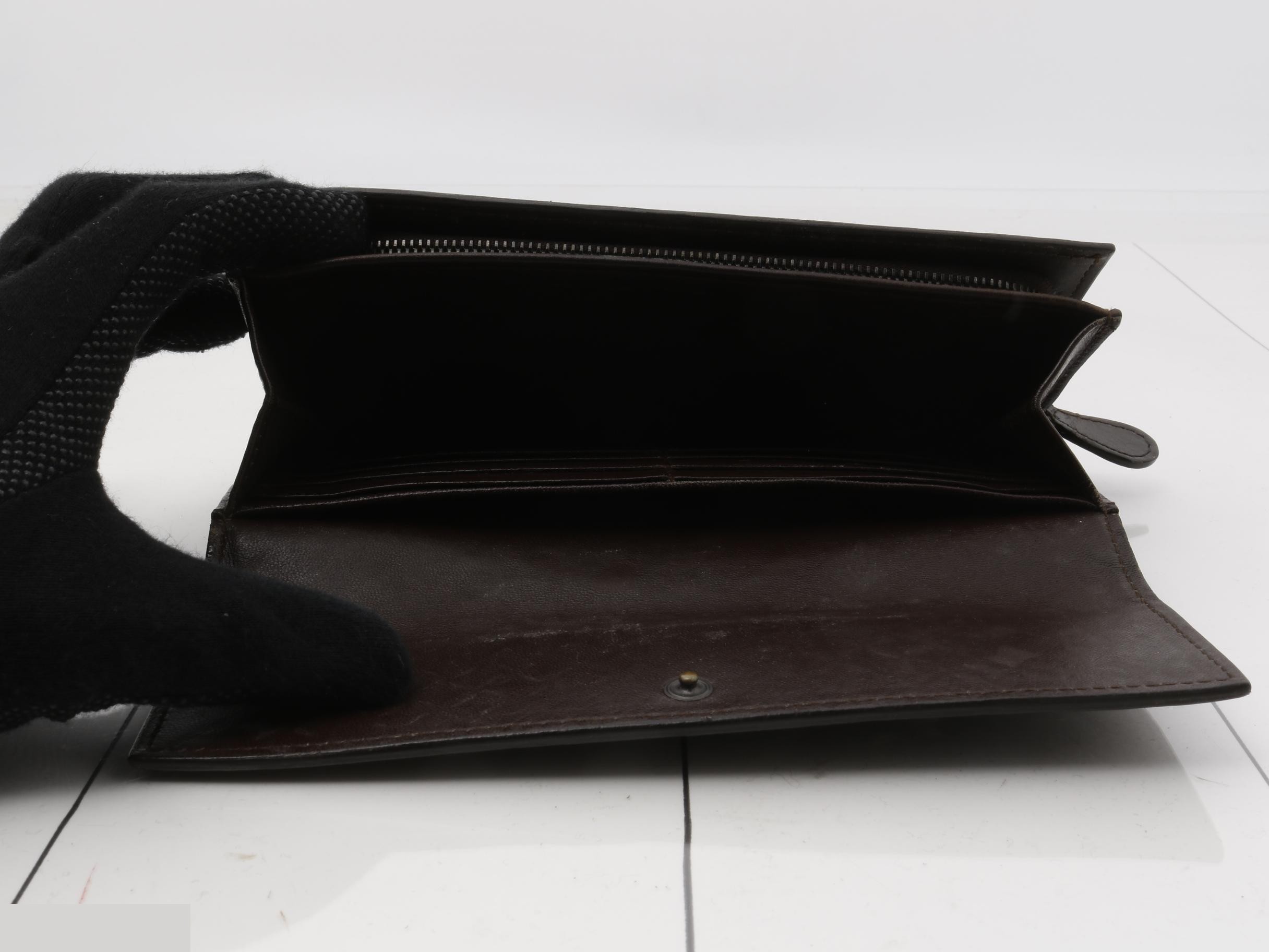 Intrecciato Leather Bi-fold Long Wallet — view 4