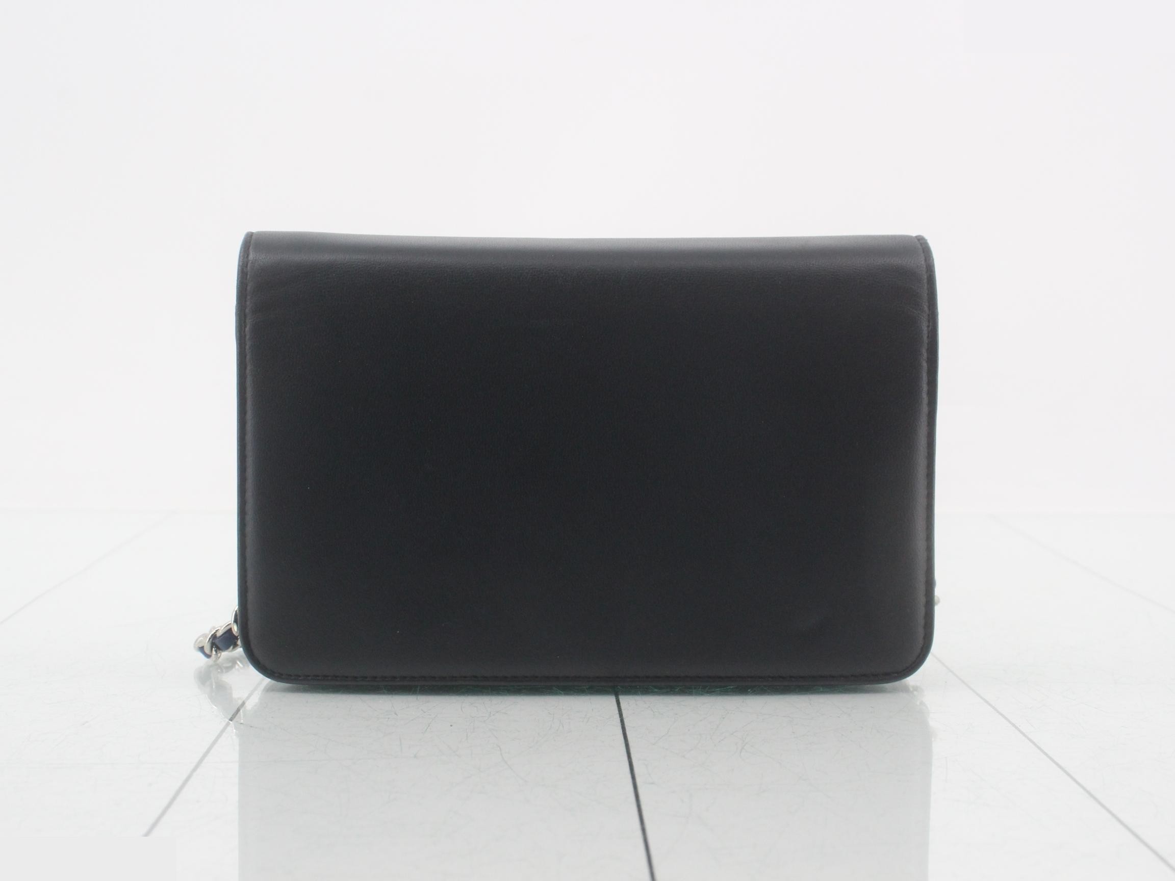 Leather Coco Mark Chain Wallet — view 2