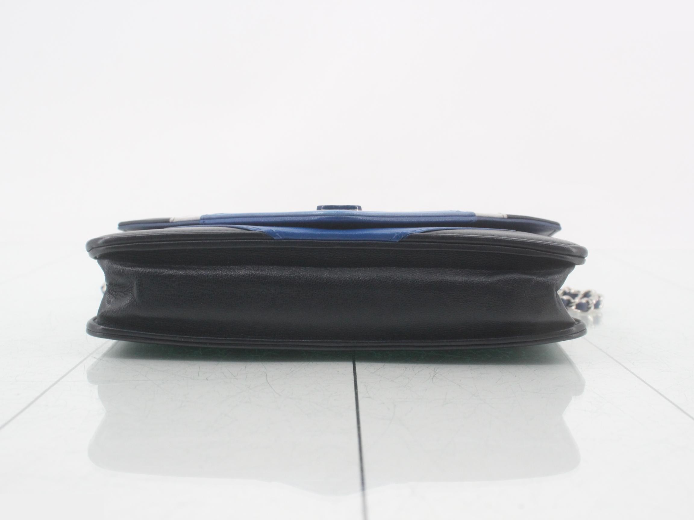 Leather Coco Mark Chain Wallet — view 3