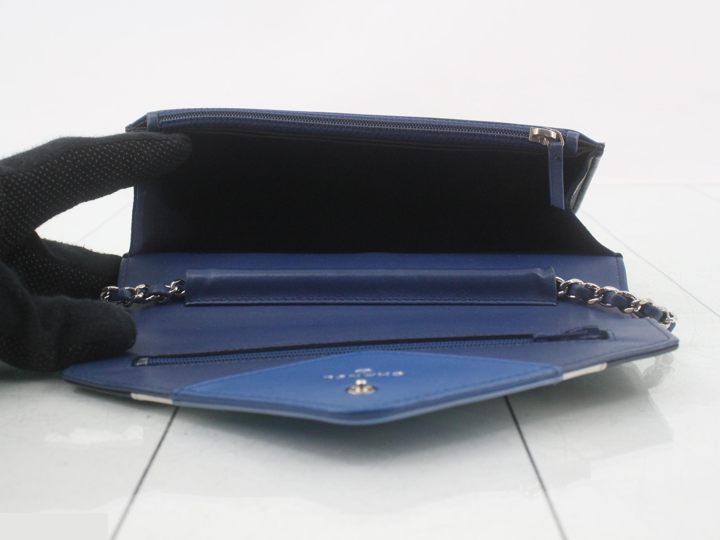 Leather Coco Mark Chain Wallet — view 4