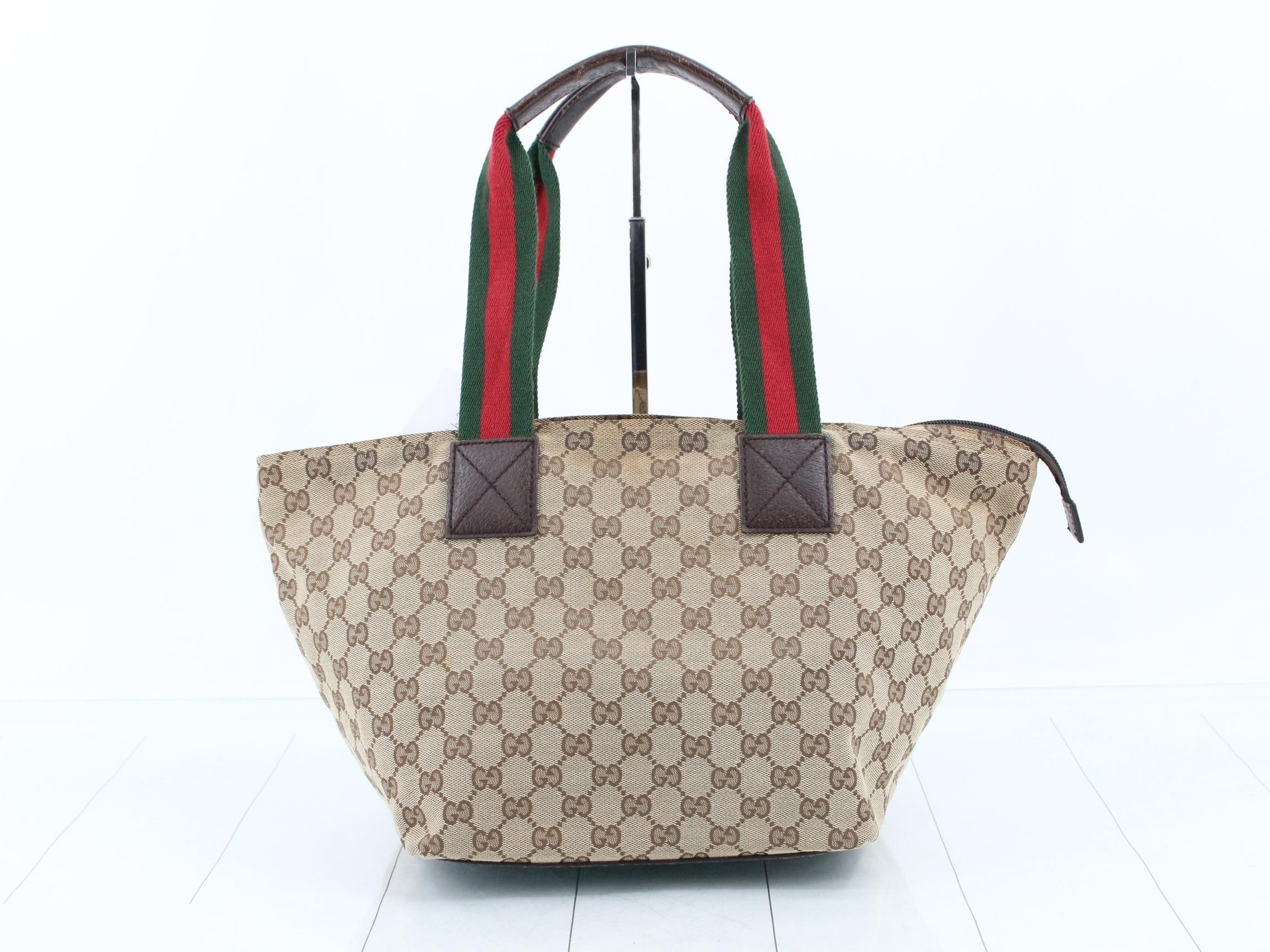 GG Canvas Tote Bag - Sherry Line — view 2