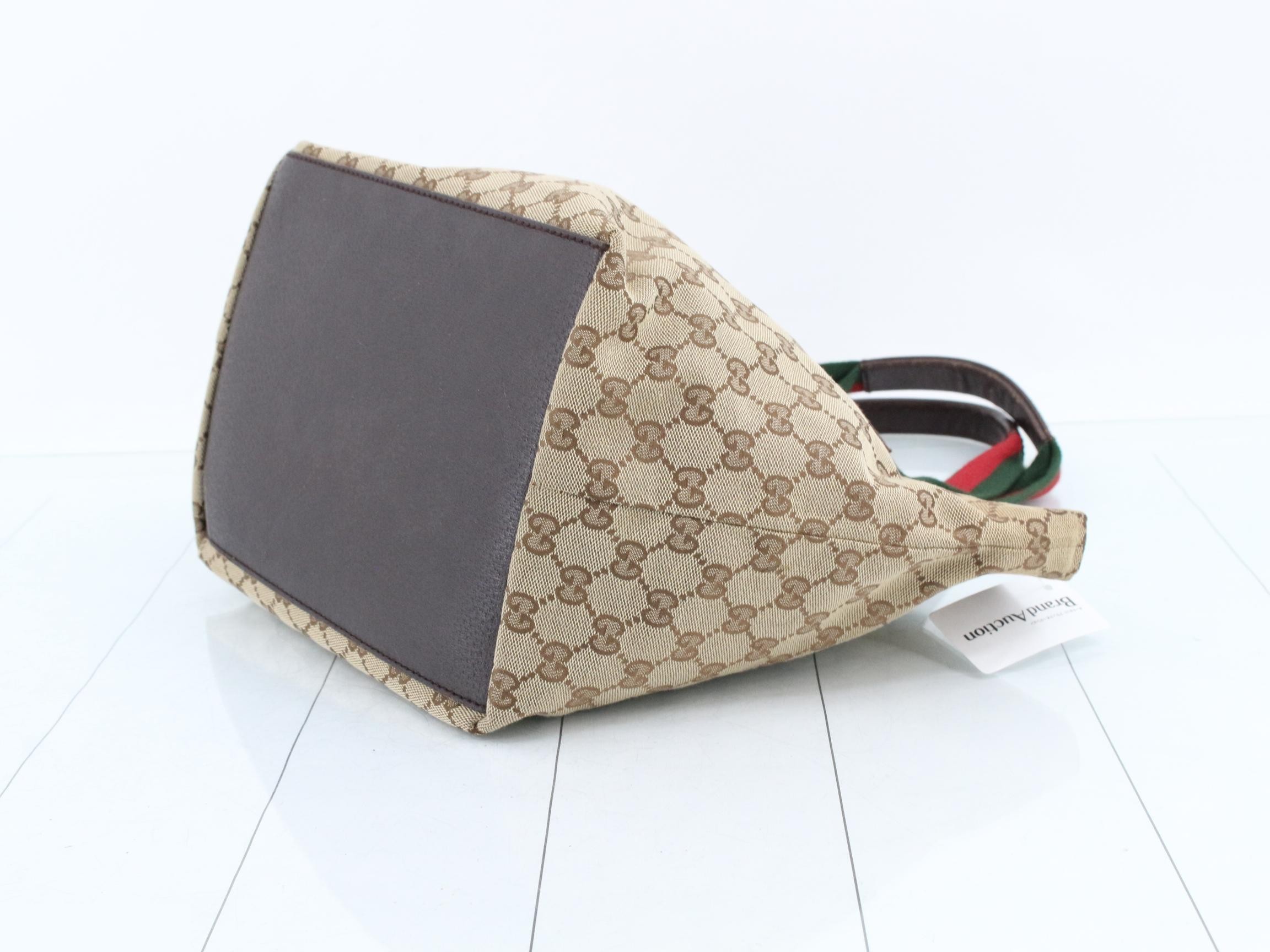 GG Canvas Tote Bag - Sherry Line — view 6