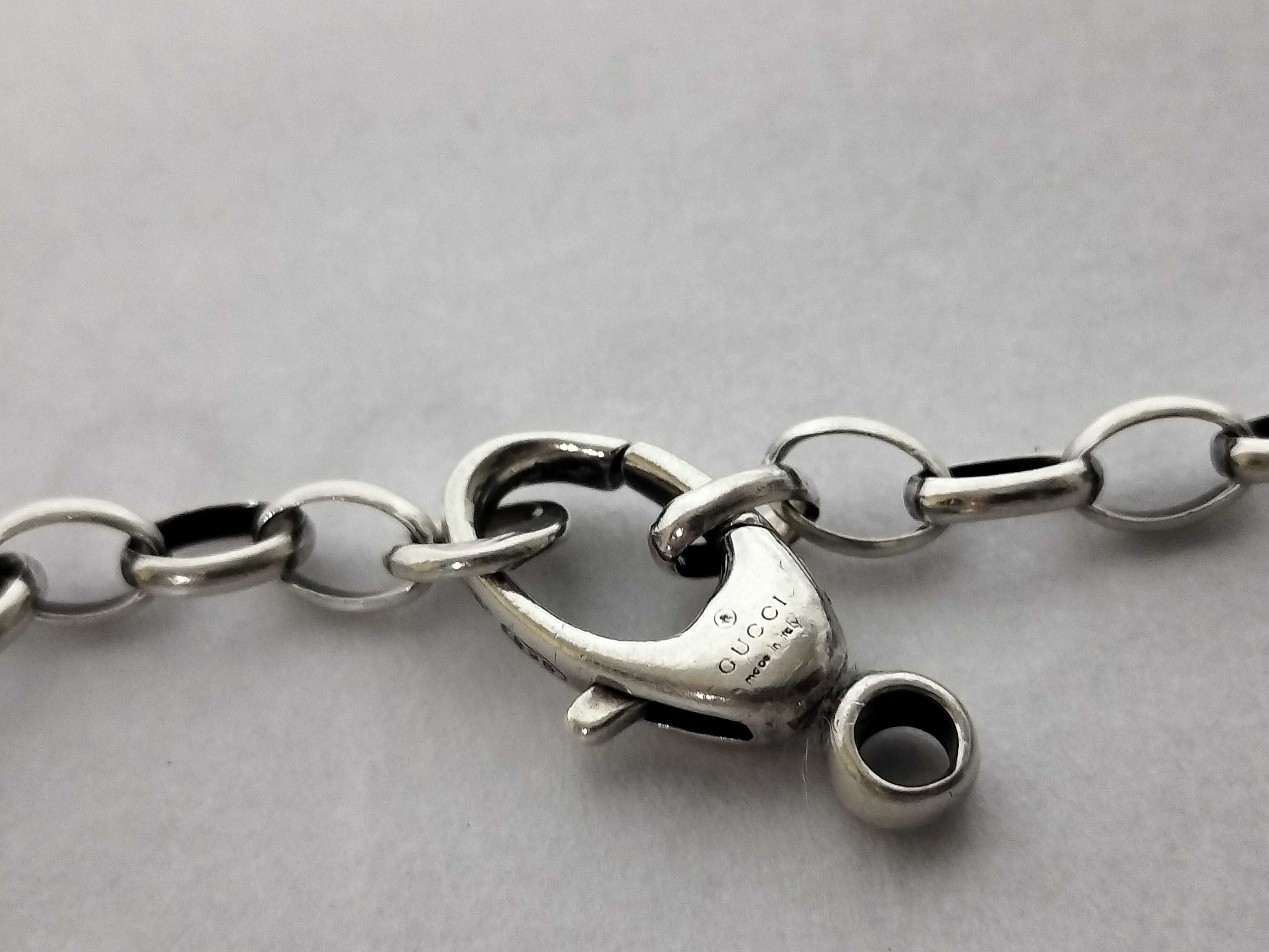 GG logo necklace, 925 sterling silver necklace — view 4