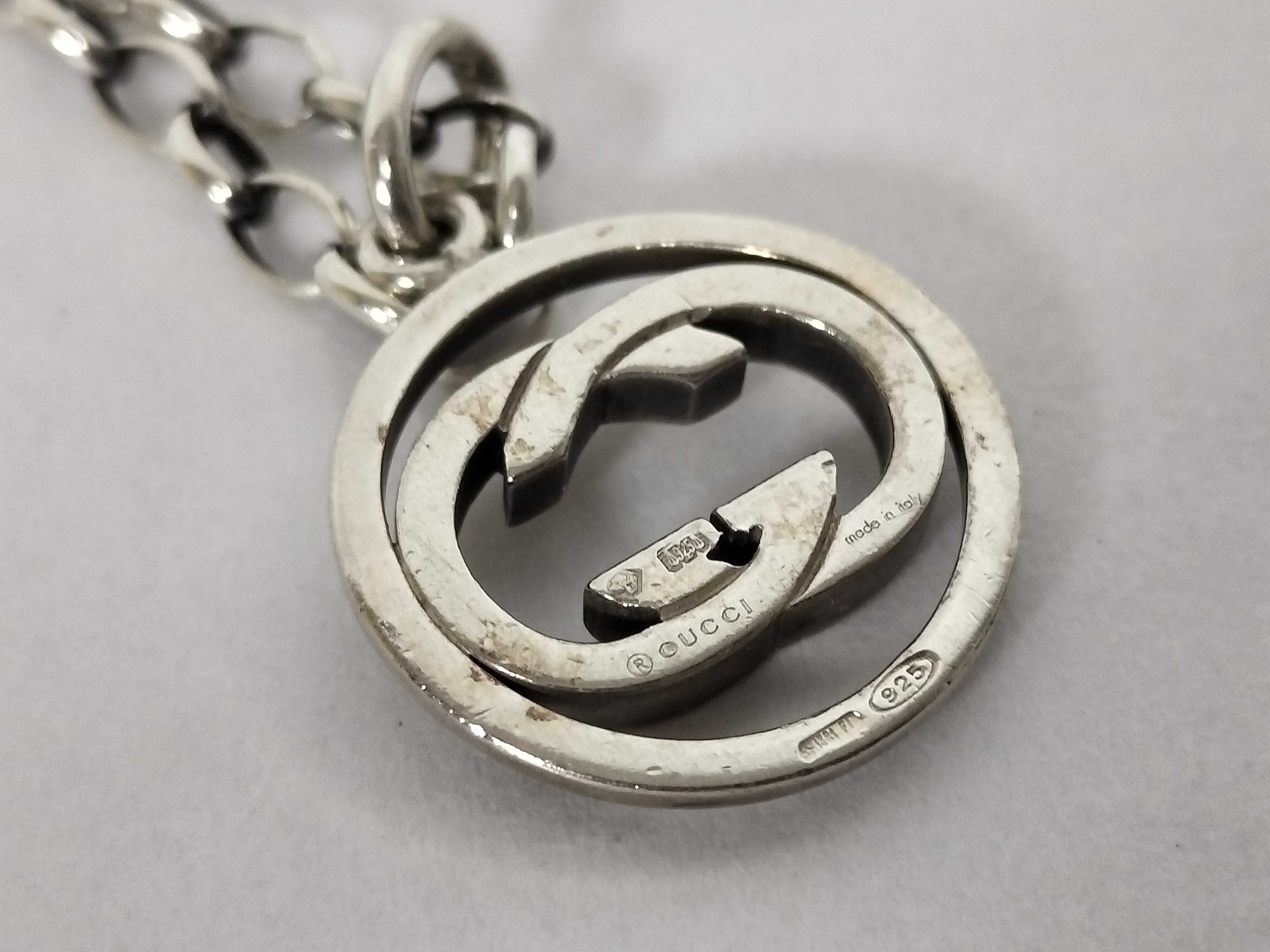 GG logo necklace, 925 sterling silver necklace — view 7