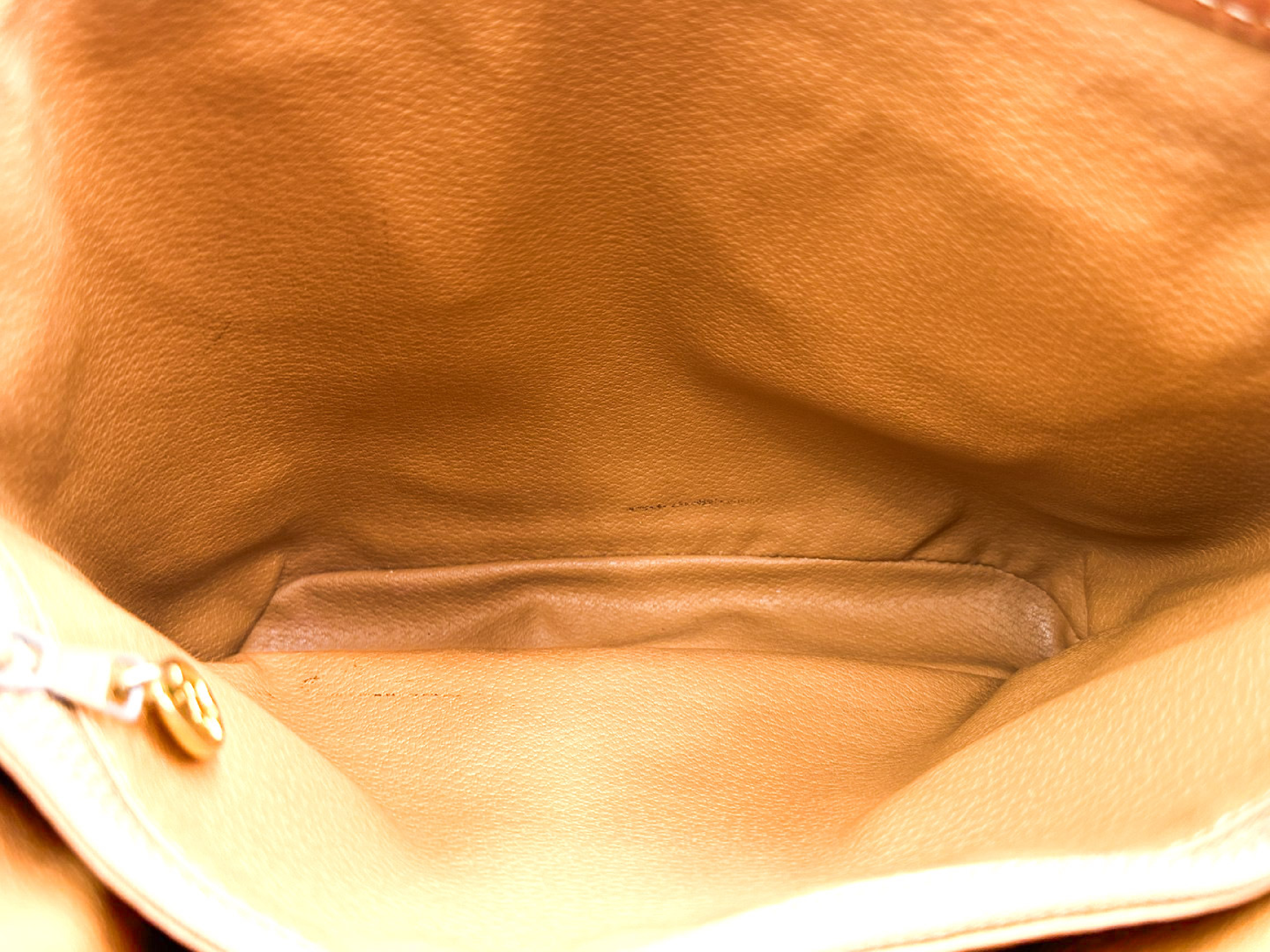 Macadam pattern bucket leather tote bag with gold hardware — view 9