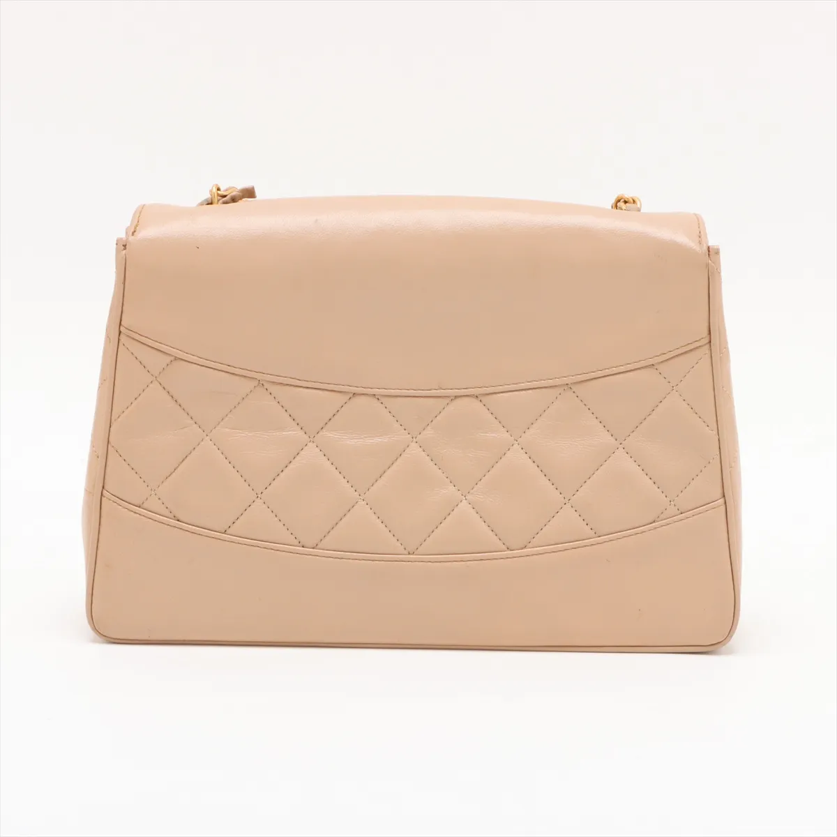 Matelasse Lambskin Single Flap Single Chain Bag Beige Gold Hardware 1697725 No. 1 — view 2