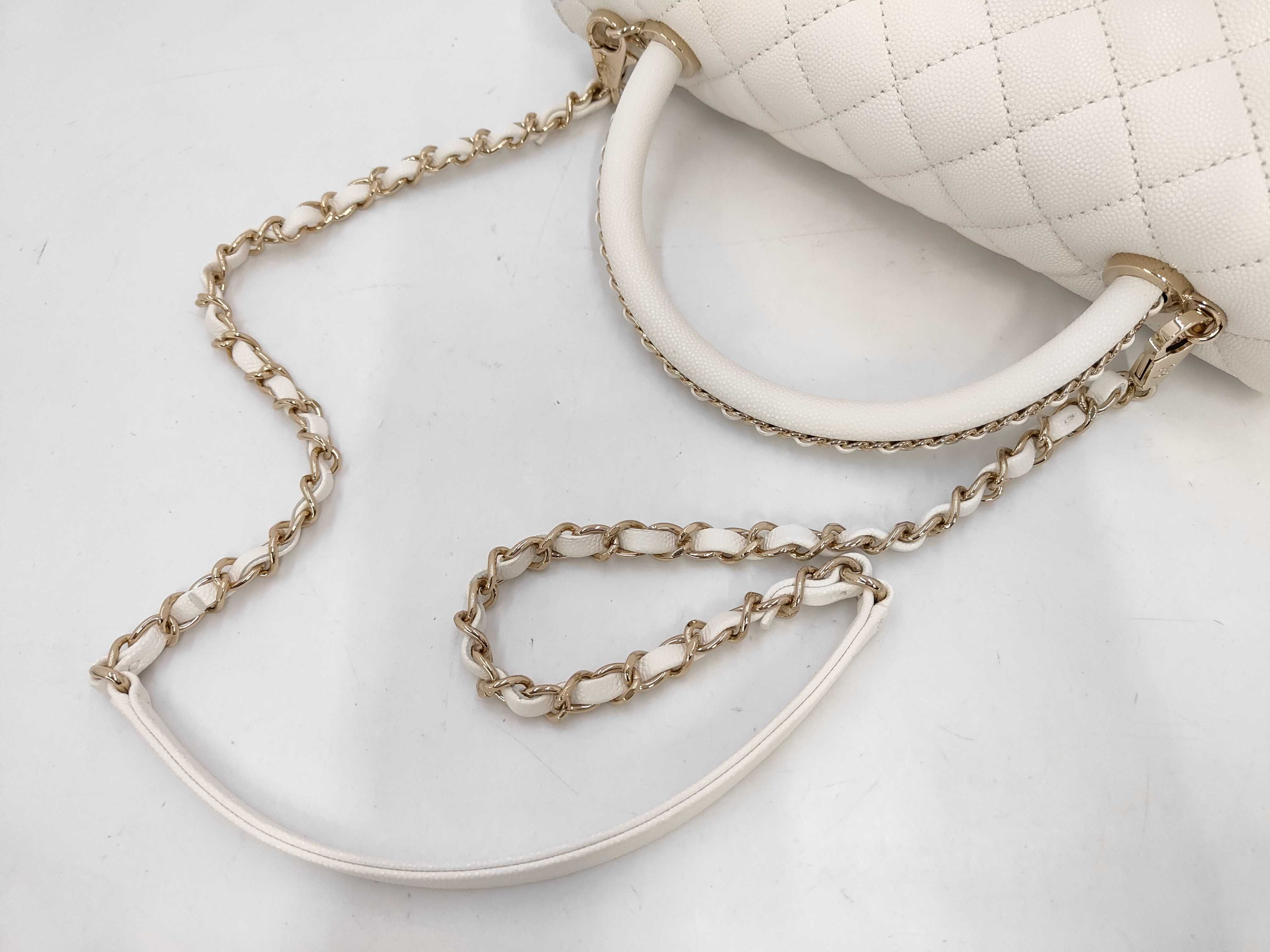 A92991 IC Plate Caviar Skin Coco Handle 29 2-Way Shoulder Bag — view 4