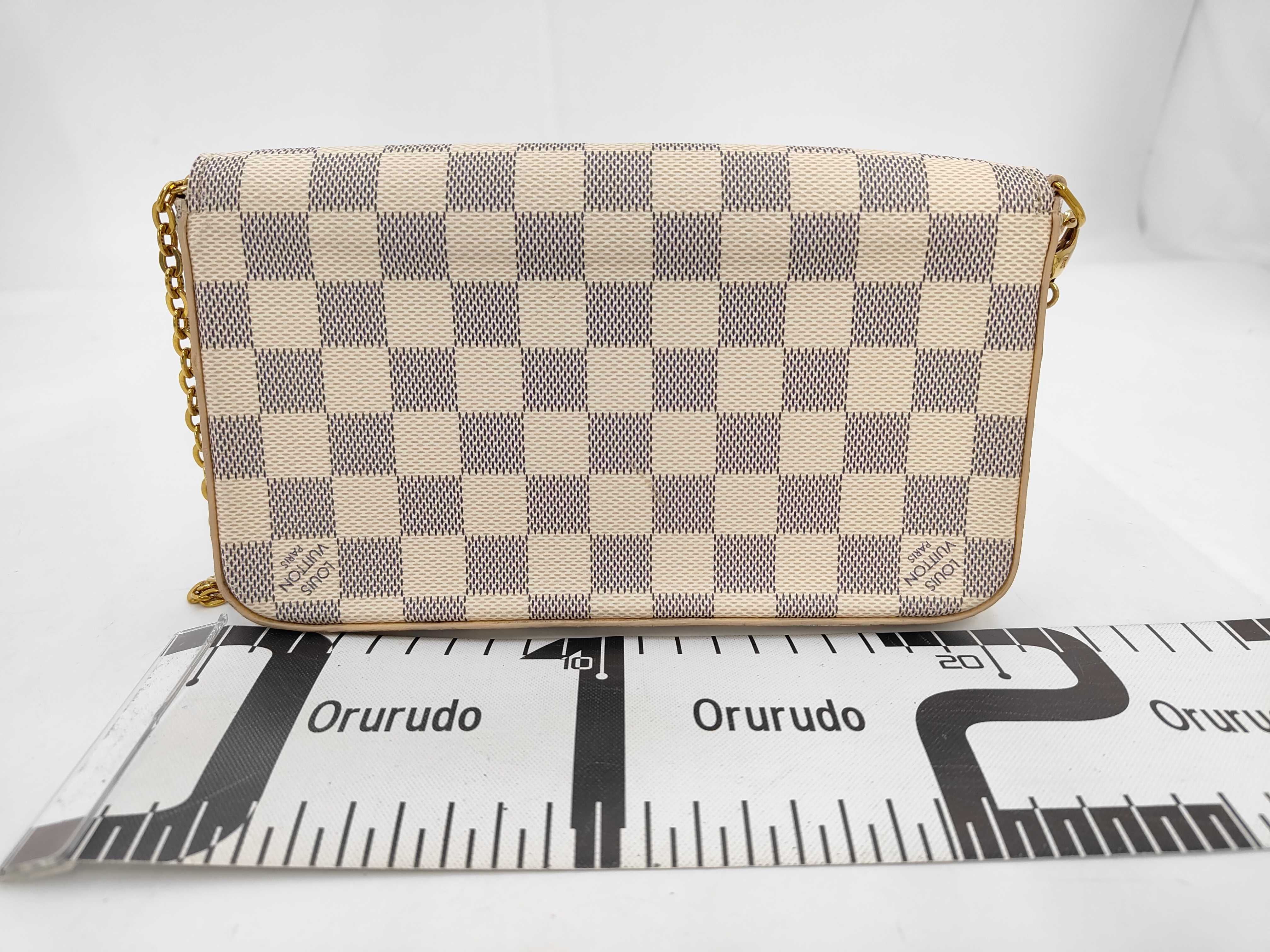 Damier Azur Pochette Felicie Shoulder Bag — view 2