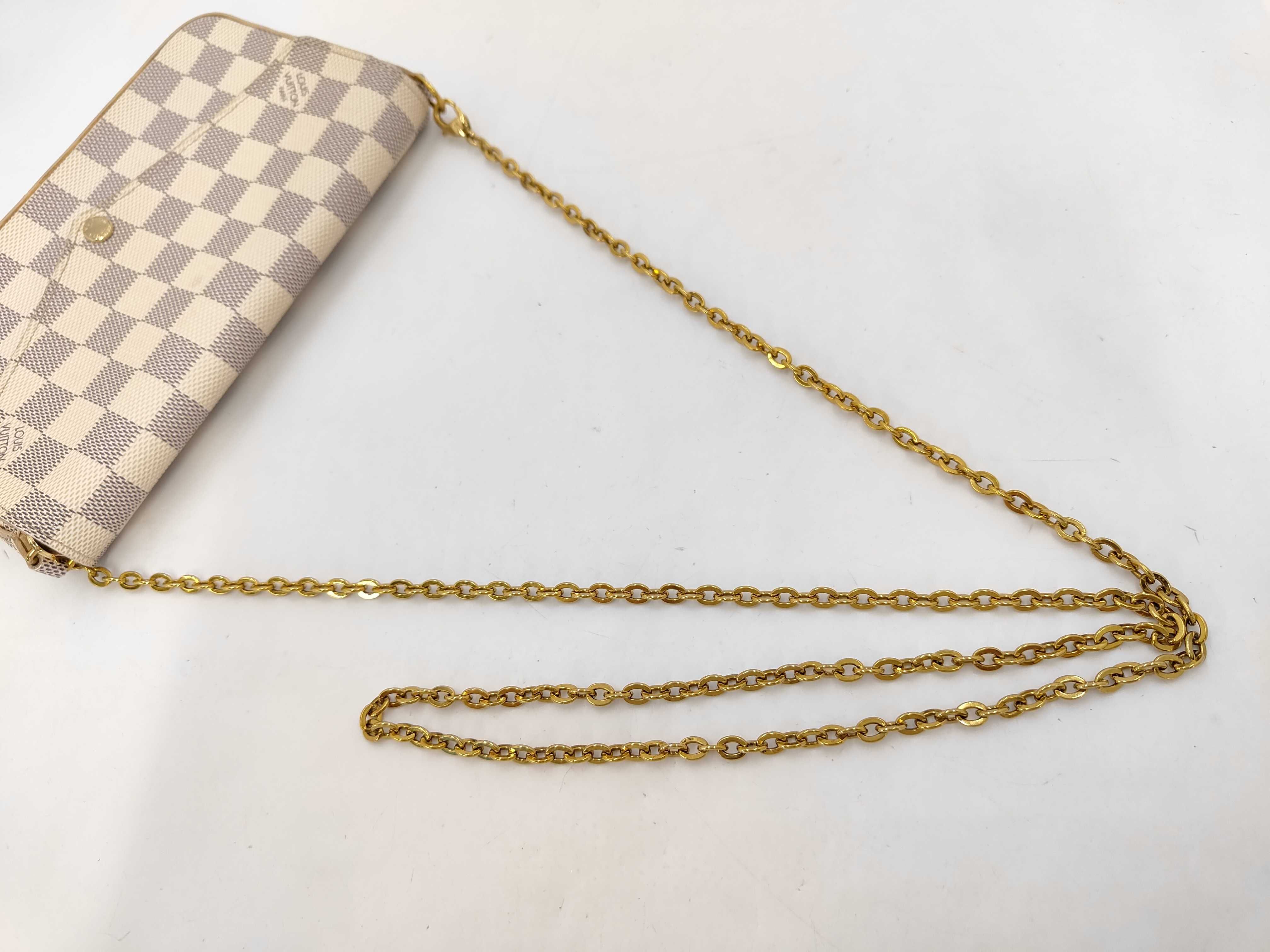 Damier Azur Pochette Felicie Shoulder Bag — view 4
