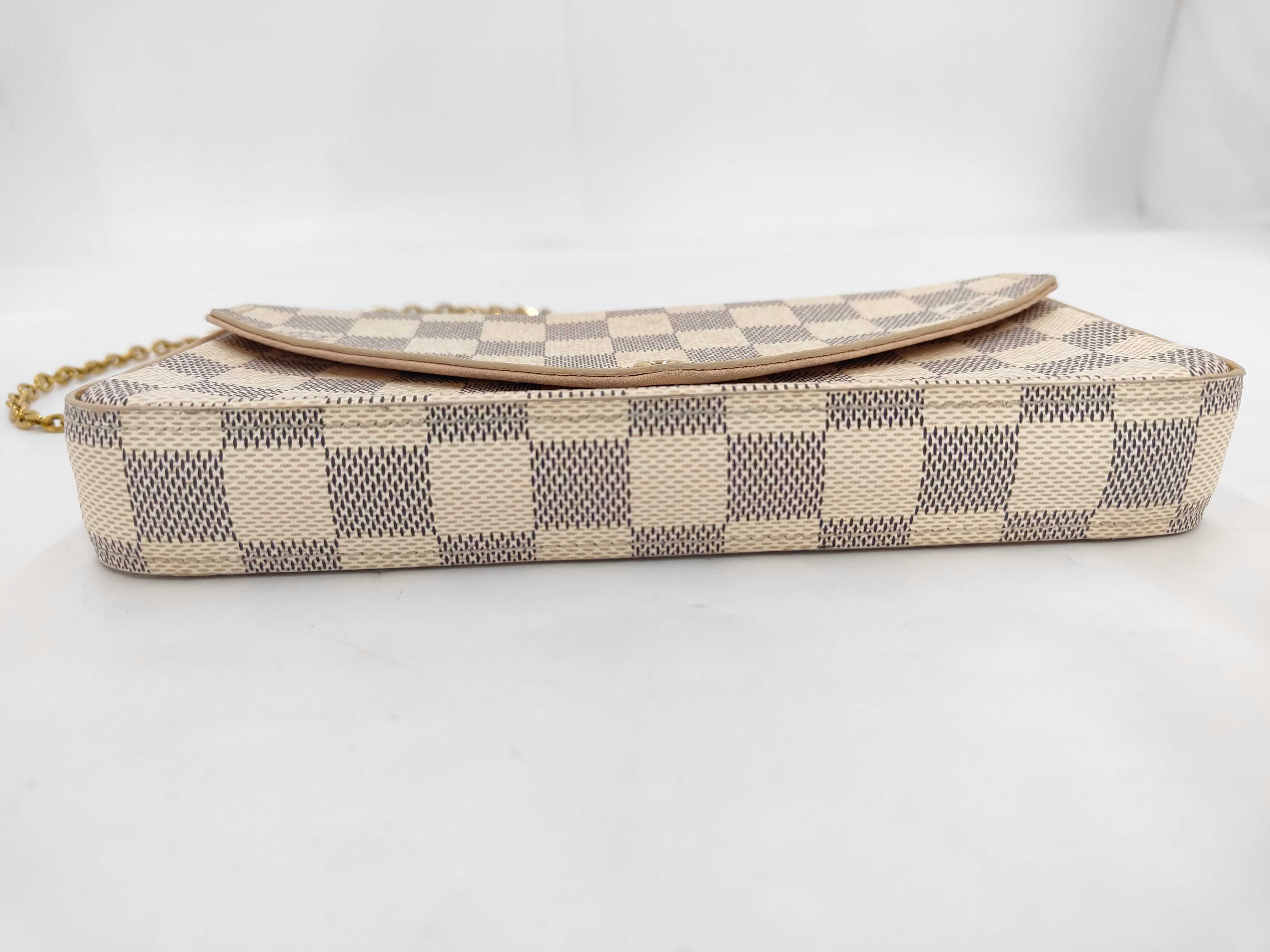 Damier Azur Pochette Felicie Shoulder Bag — view 7