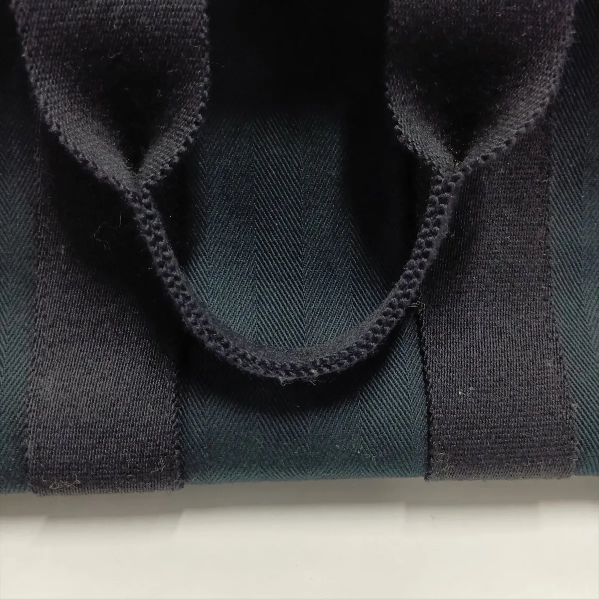 Valparaiso PM Toile Chevron x Leather Black Silver Hardware — view 13