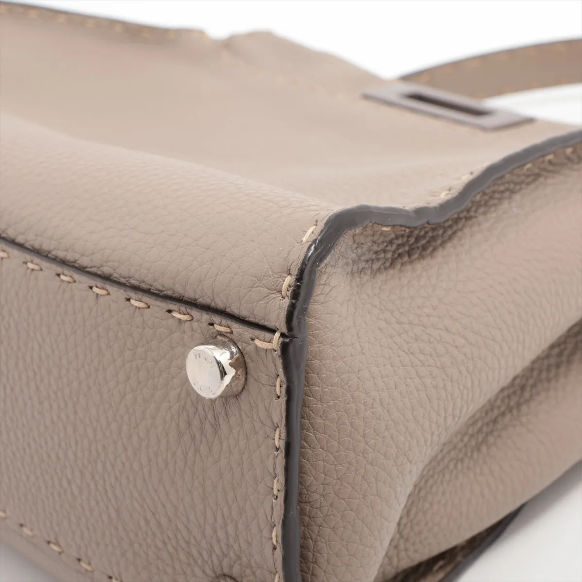 Peekaboo Regular Selleria Leather 2WAY Handbag Brown 8BN290 — view 13