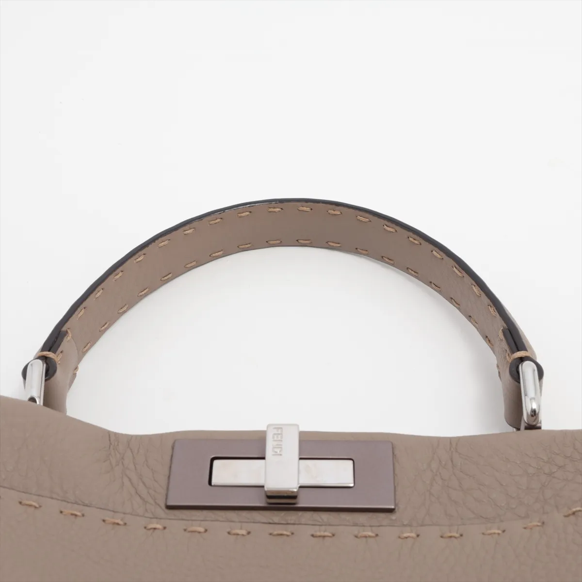 Peekaboo Regular Selleria Leather 2WAY Handbag Brown 8BN290 — view 6