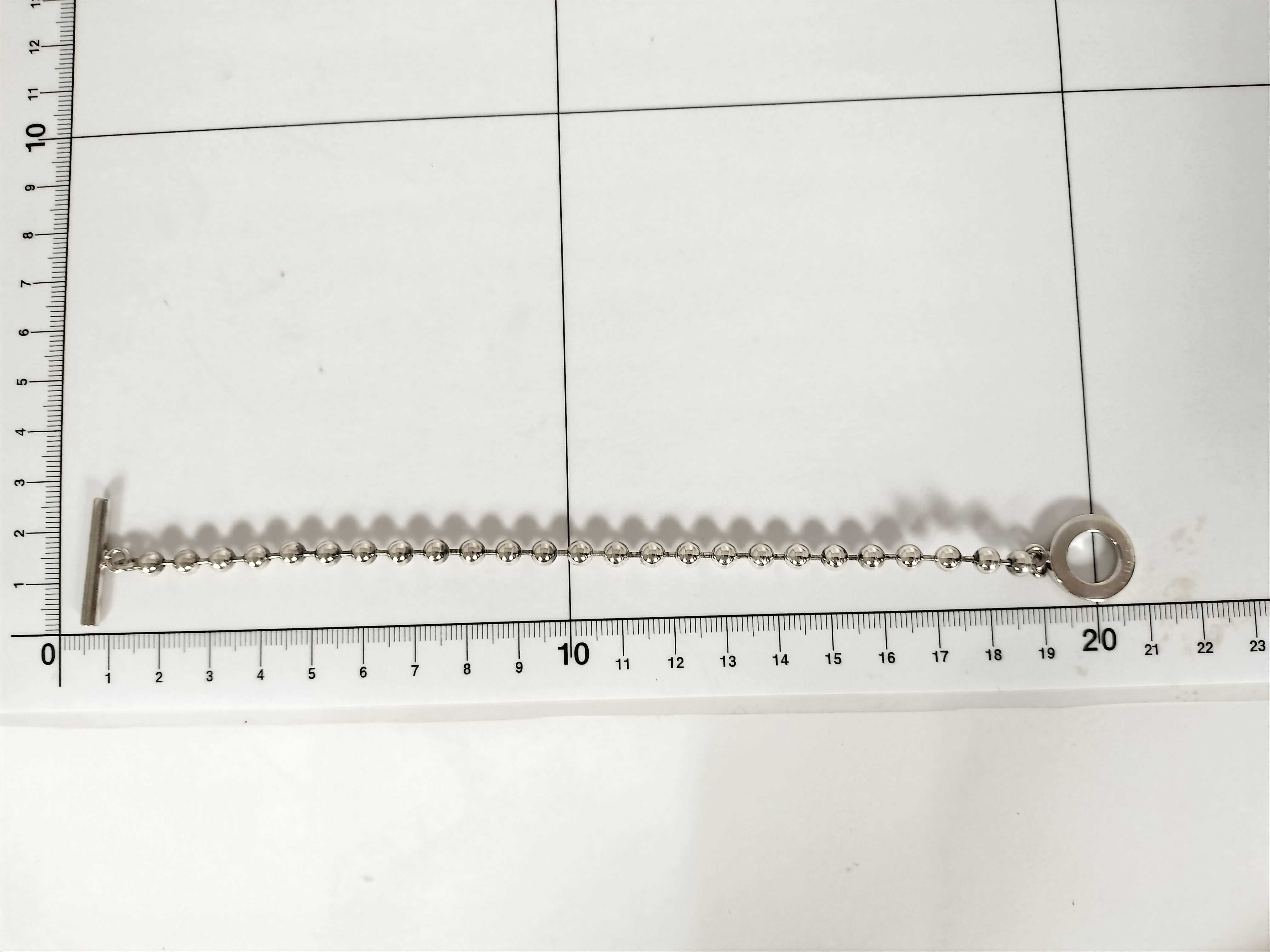 Ball Chain Bracelet, 925 Sterling Silver, 15.8g, with dust bag. Bracelet/Bangle. — view 3