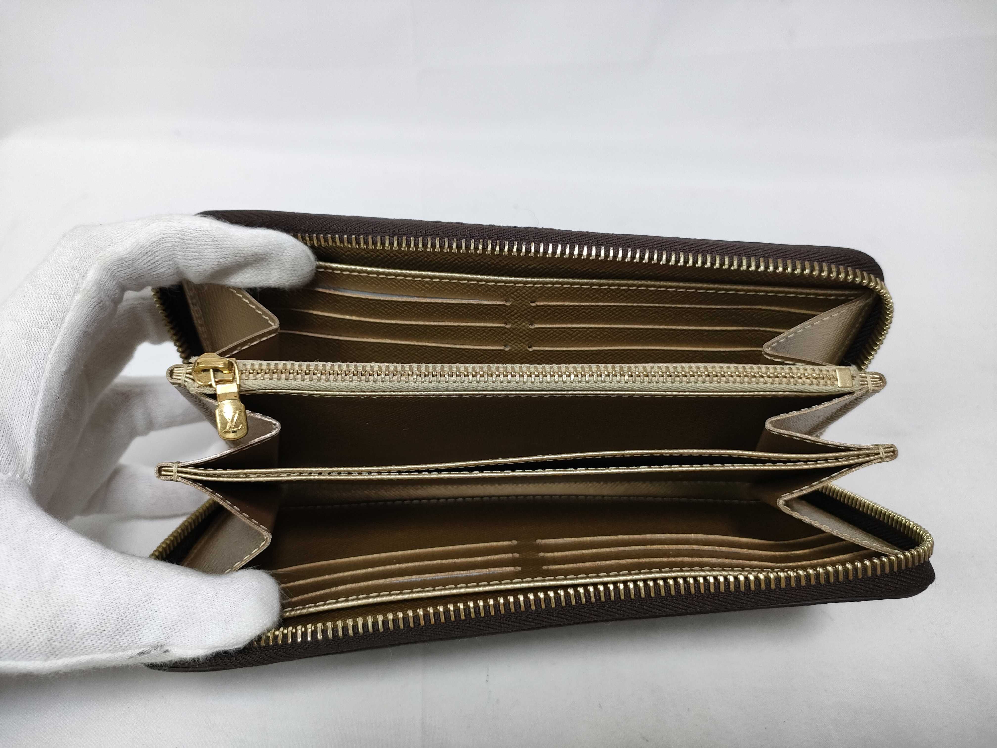 Mahina Louis Vuitton Monogram Ice Gold Zippy Wallet RFID Long Wallet M27030 — view 9