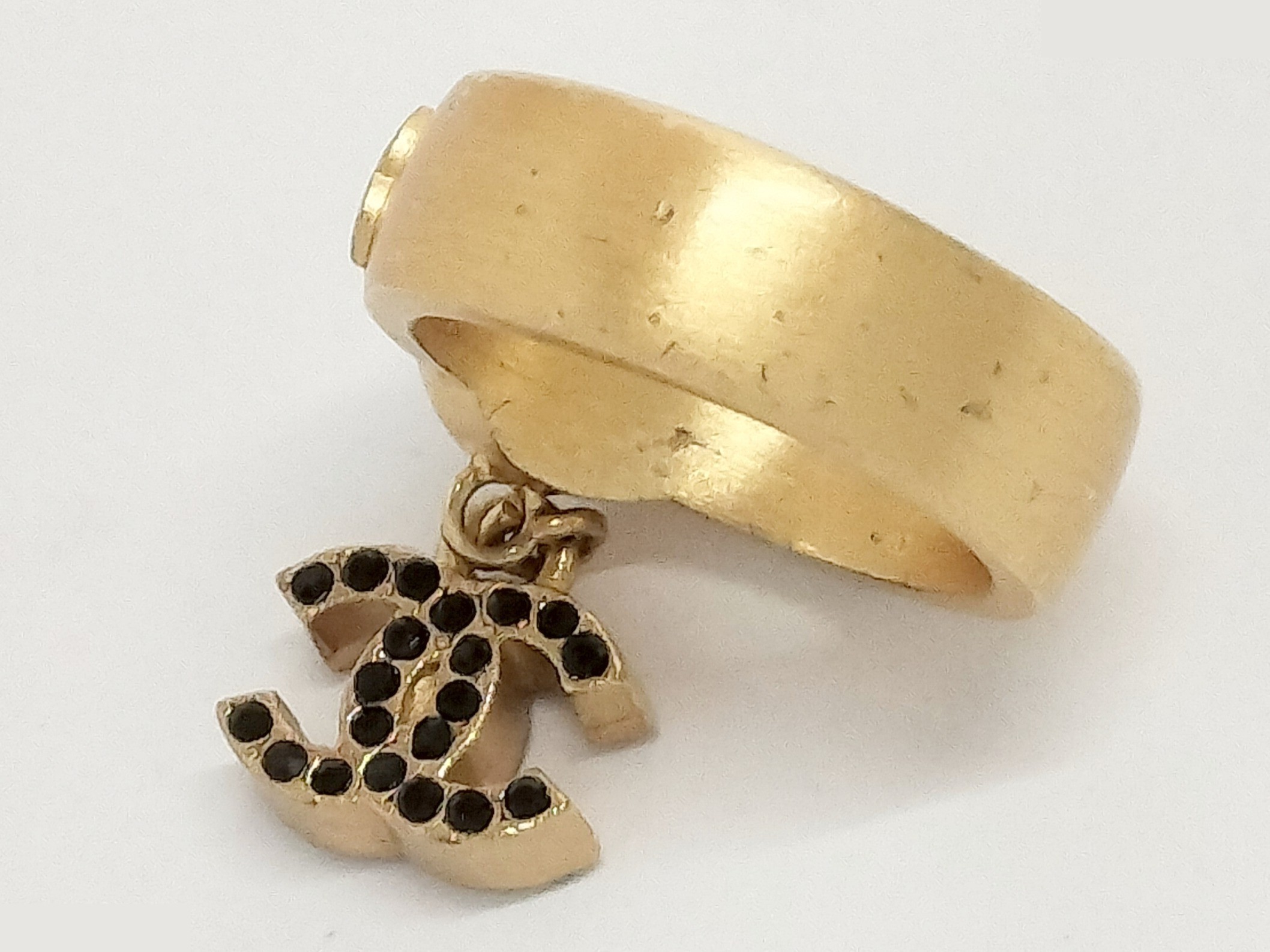 Coco Button Gold Ring #13 — view 3