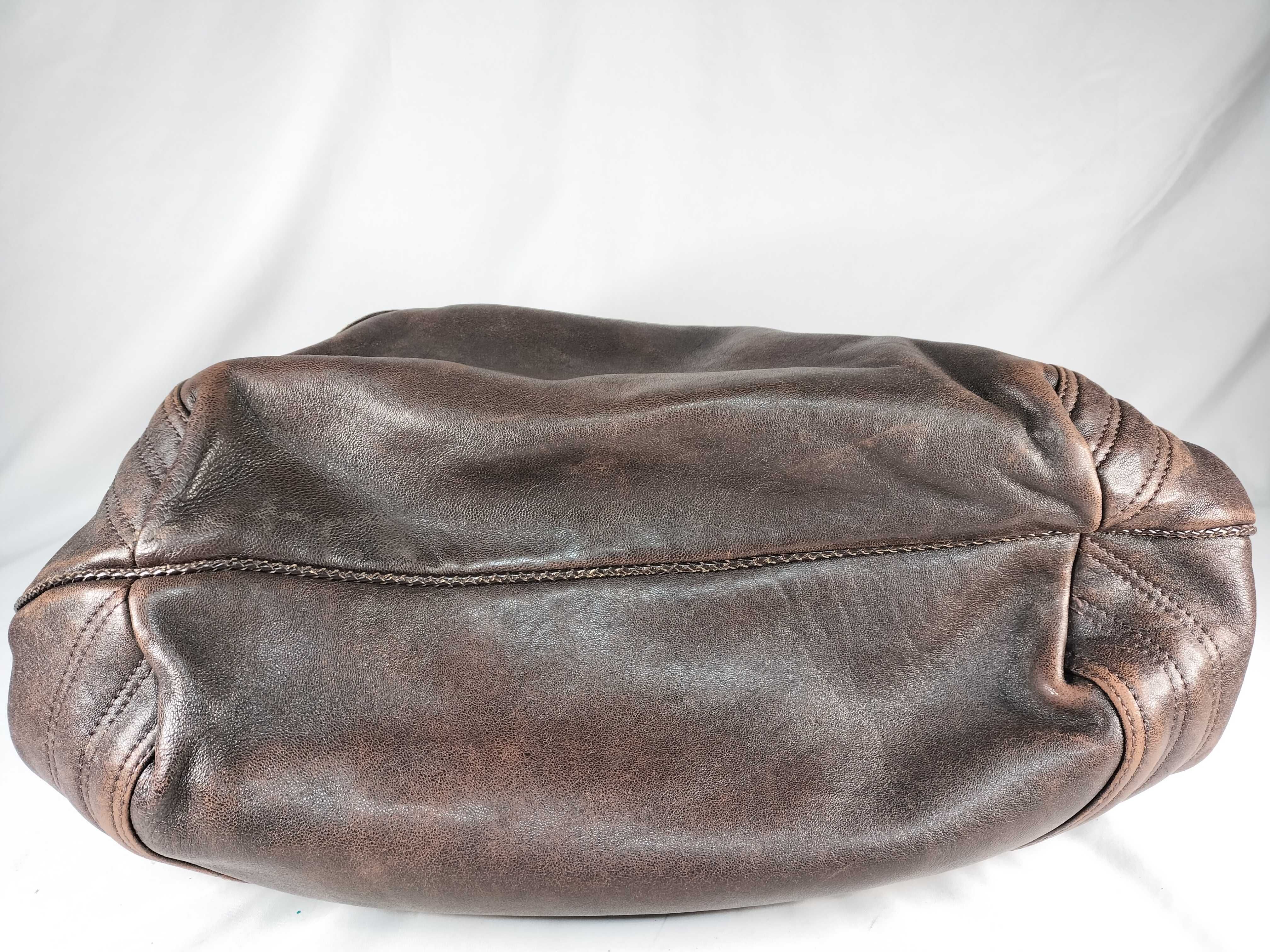 TH-8BR511 Spy Leather Brown Handbag - Grade BC — view 7
