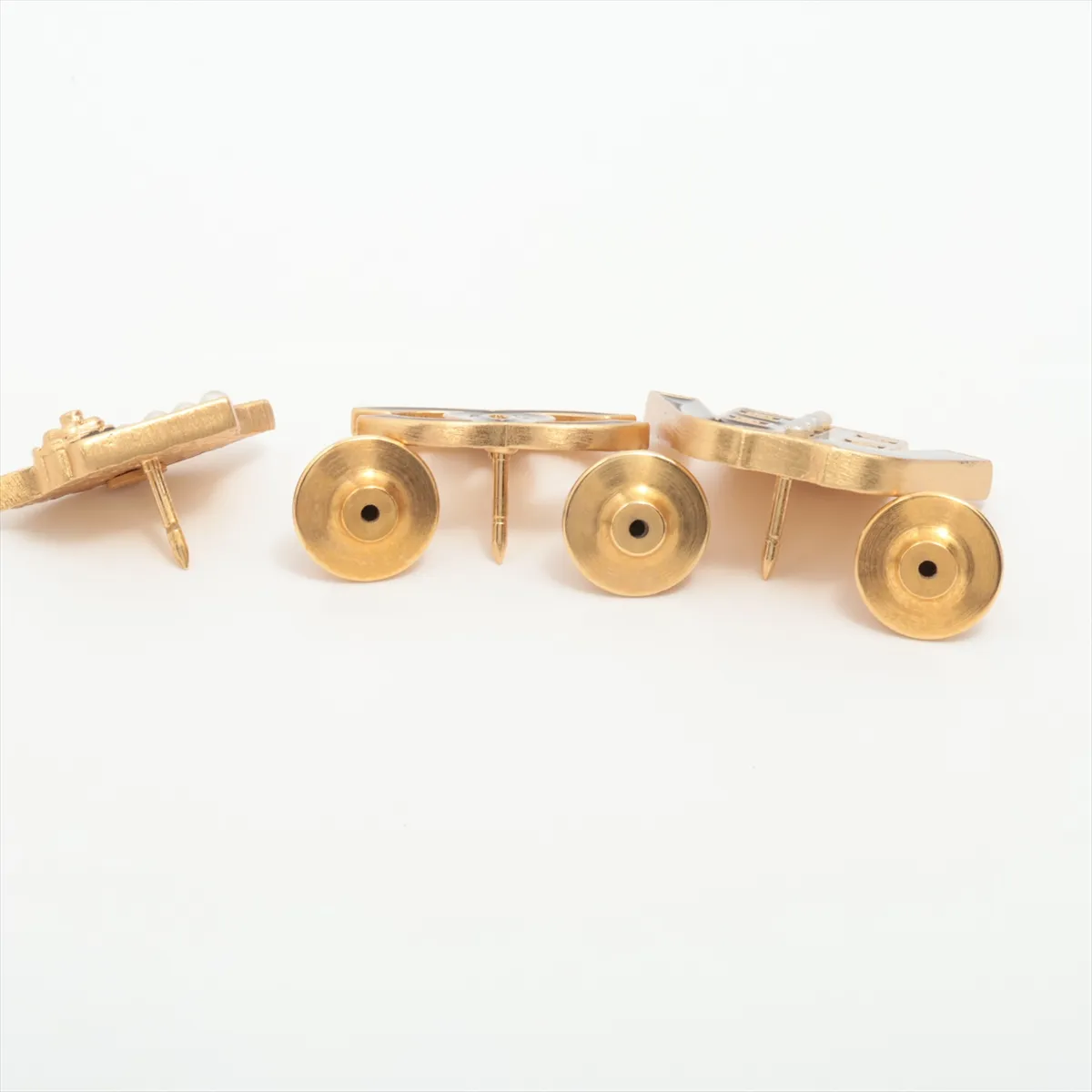 Coco Mark Icon 02A Brooch GP Black x Gold — view 3