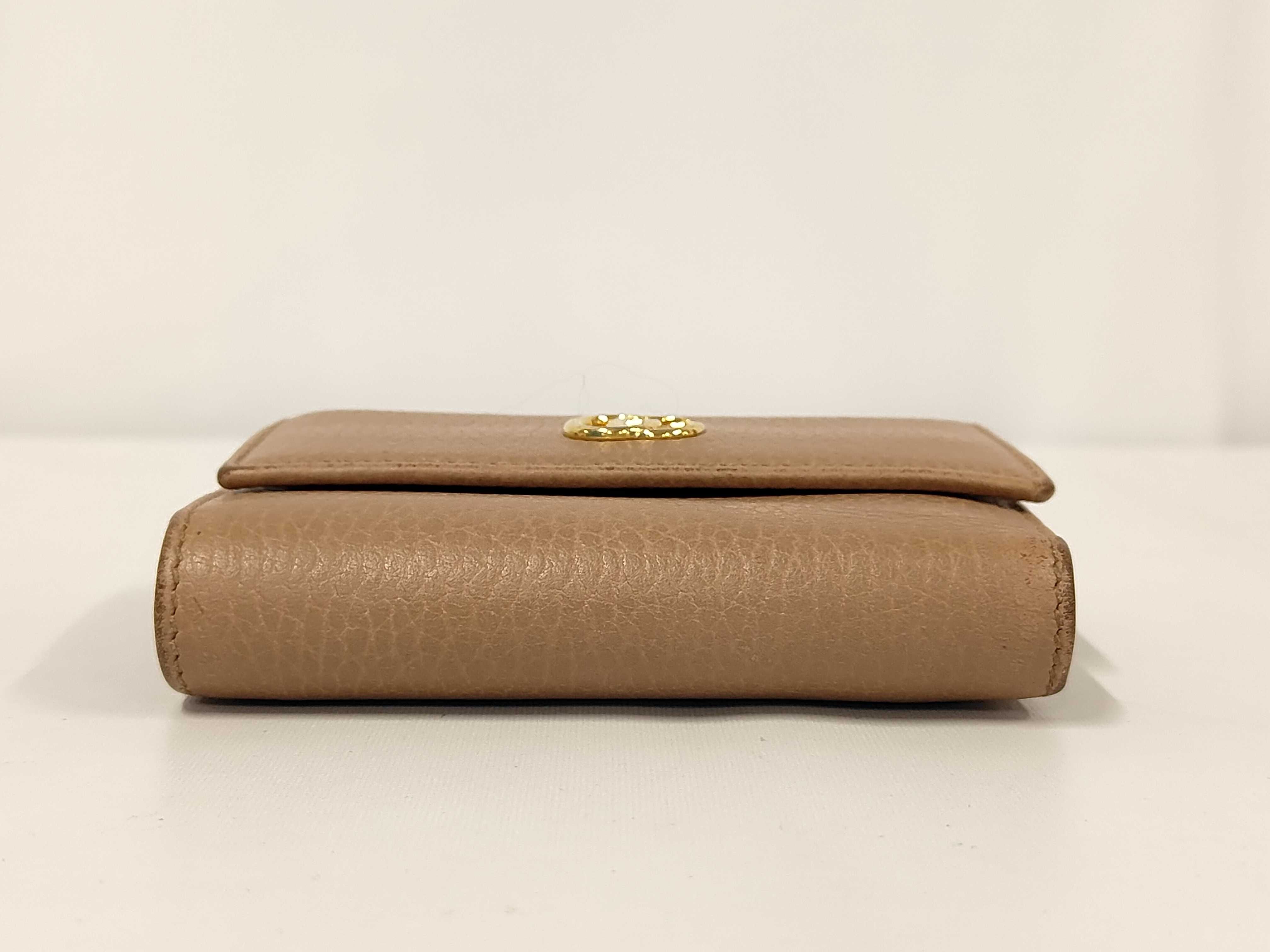 GG Marmont Tri-fold Wallet 546584 0416 Beige Wallet — view 4