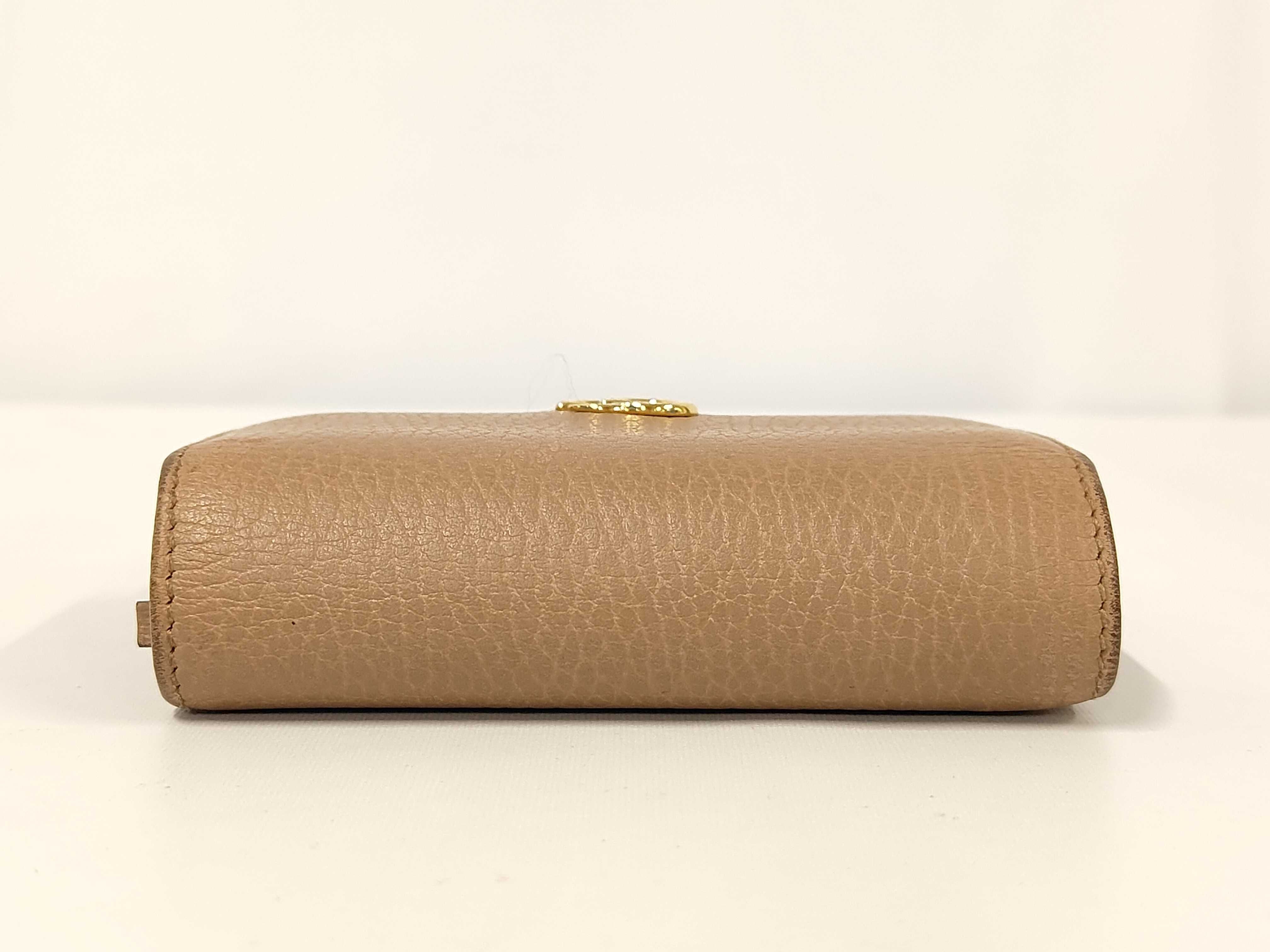 GG Marmont Tri-fold Wallet 546584 0416 Beige Wallet — view 6