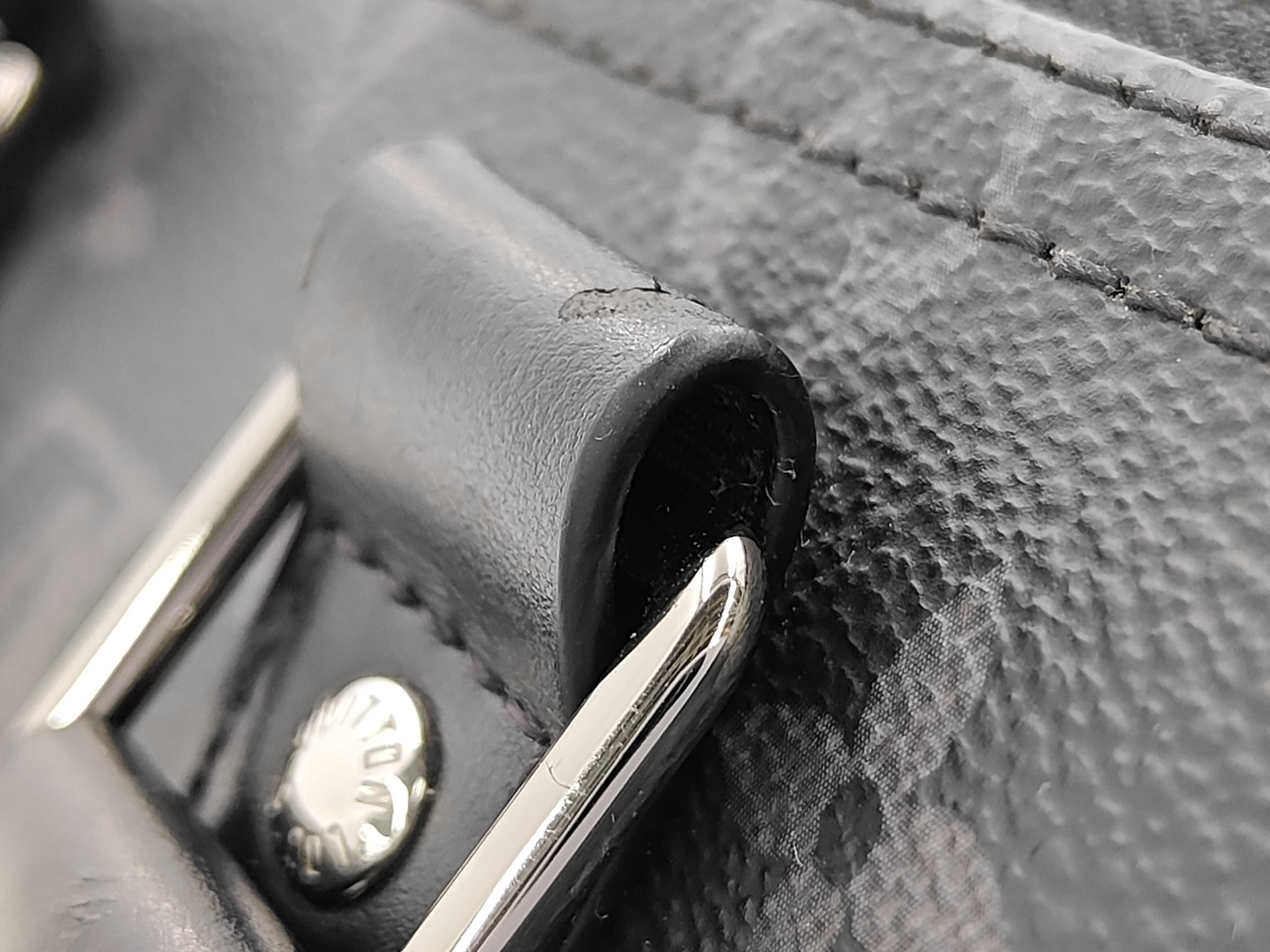 LV M46271 Monogram Eclipse Keepall Bandoulière 25 Handbag (without ST) Boston Bag — view 10